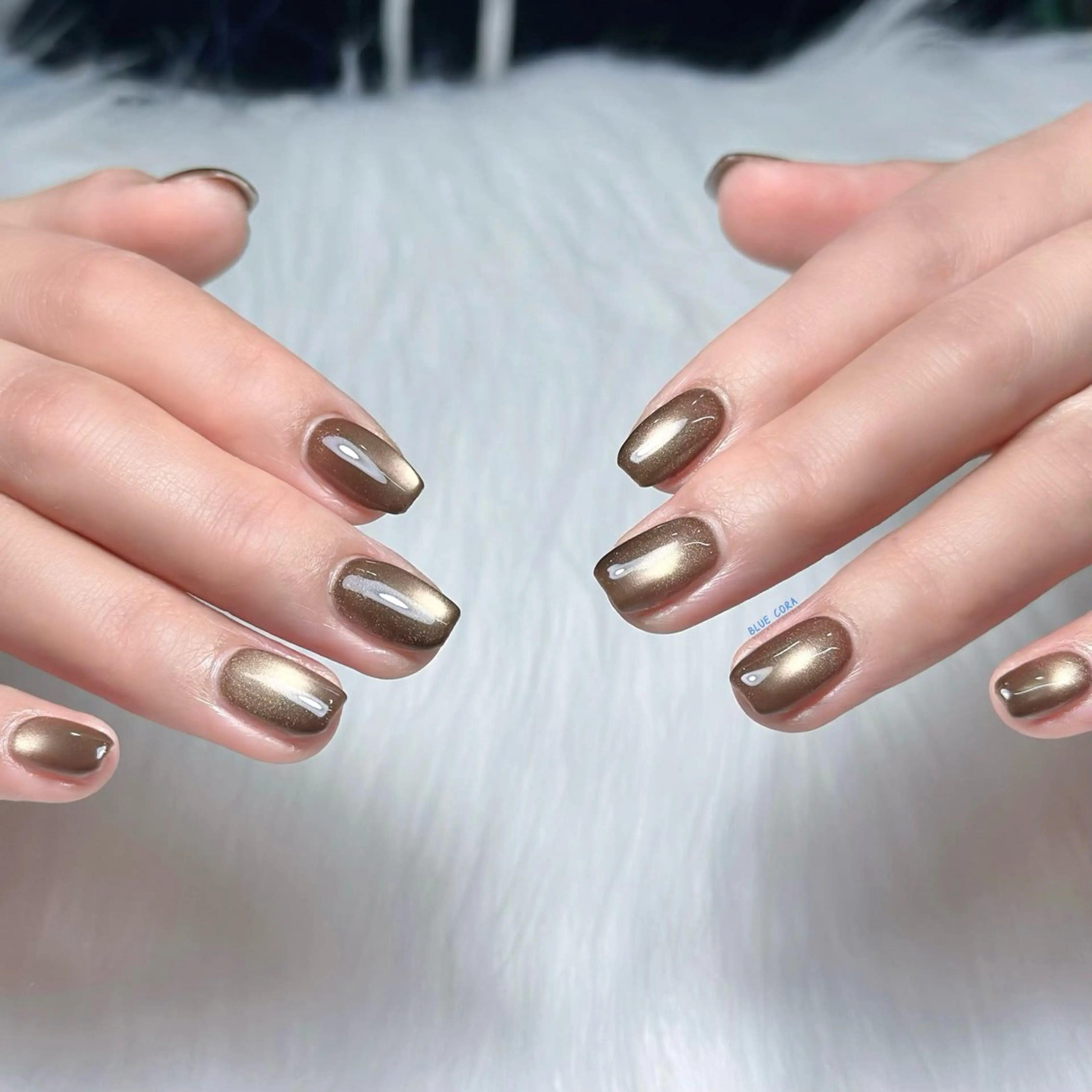 ネイル マグネットネイル ハンドネイル ハンドケア BLUE CORA所属・BLUE CORAのネイルデザイン