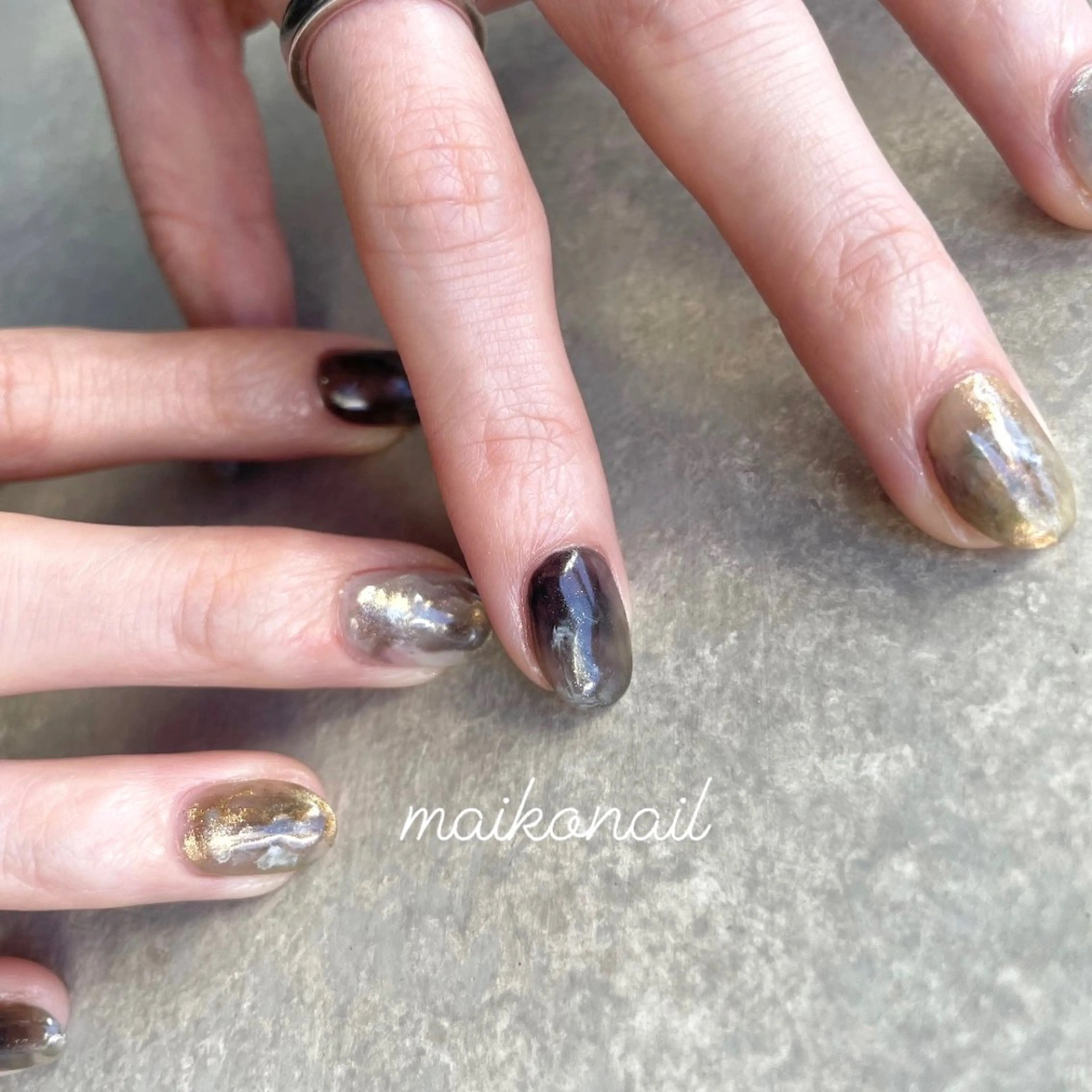 ネイル ハンドネイル 【淡色color/ nail】maikoのネイルデザイン