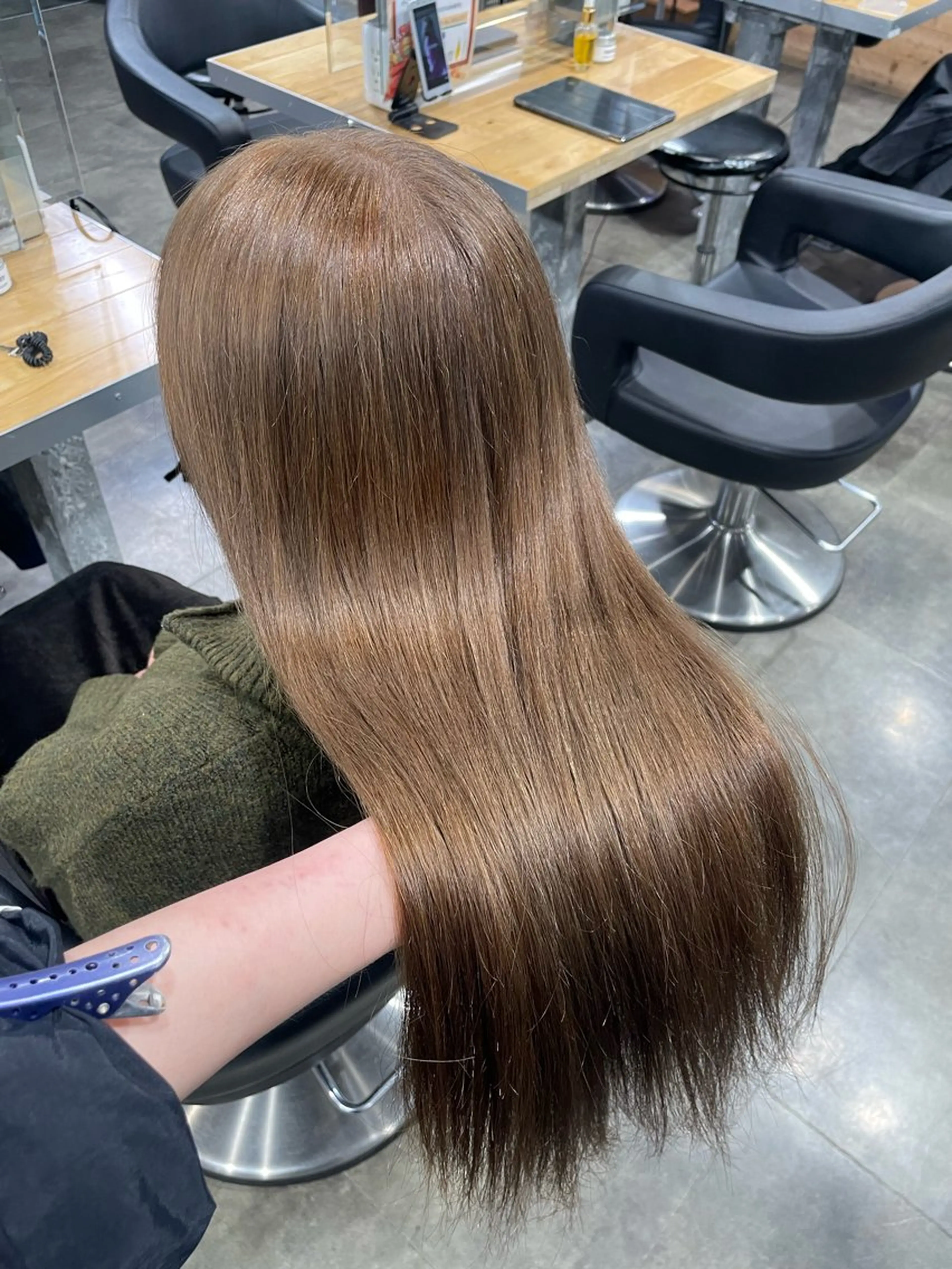 カラー ヘアカラー トリートメント ヘアセット 🤍ベージュ/透明感 韓国ヘア/まりん🤍のヘアスタイル