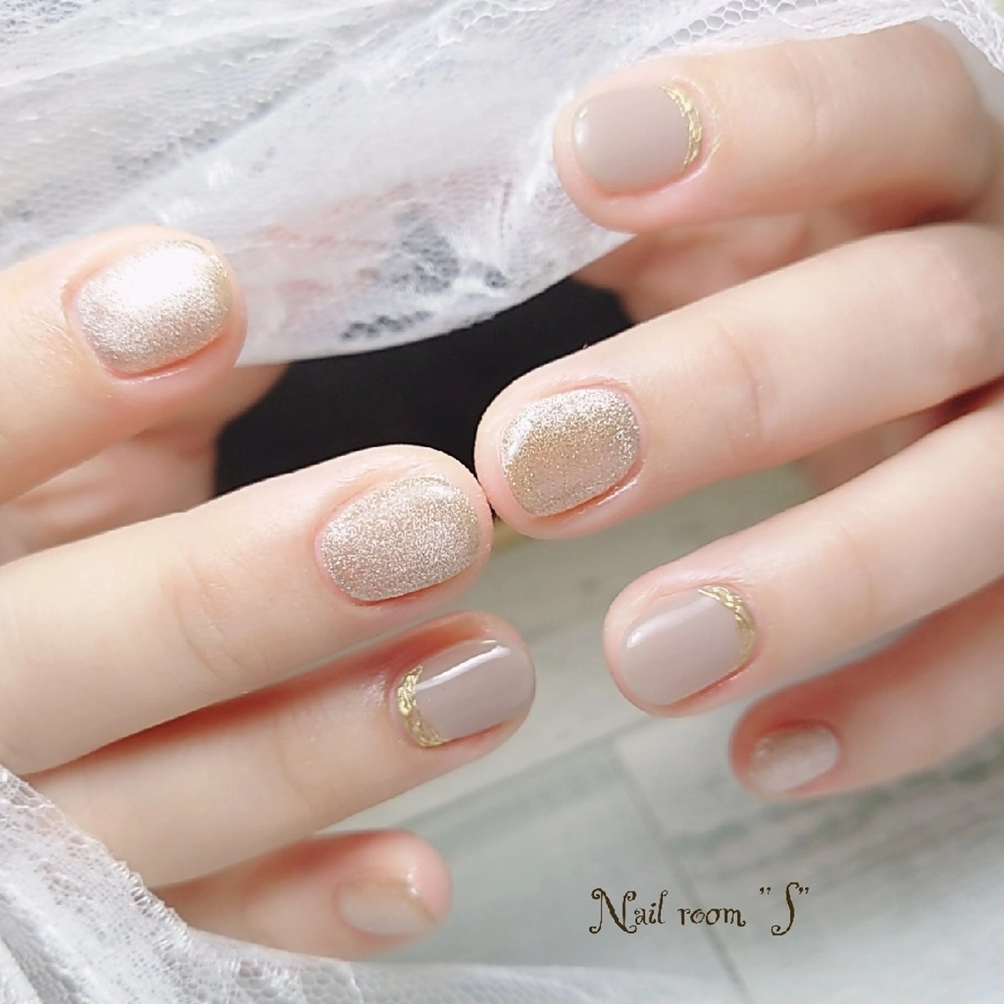 ネイル オフィスネイル Nail room  "S"  SAKAIのネイルデザイン