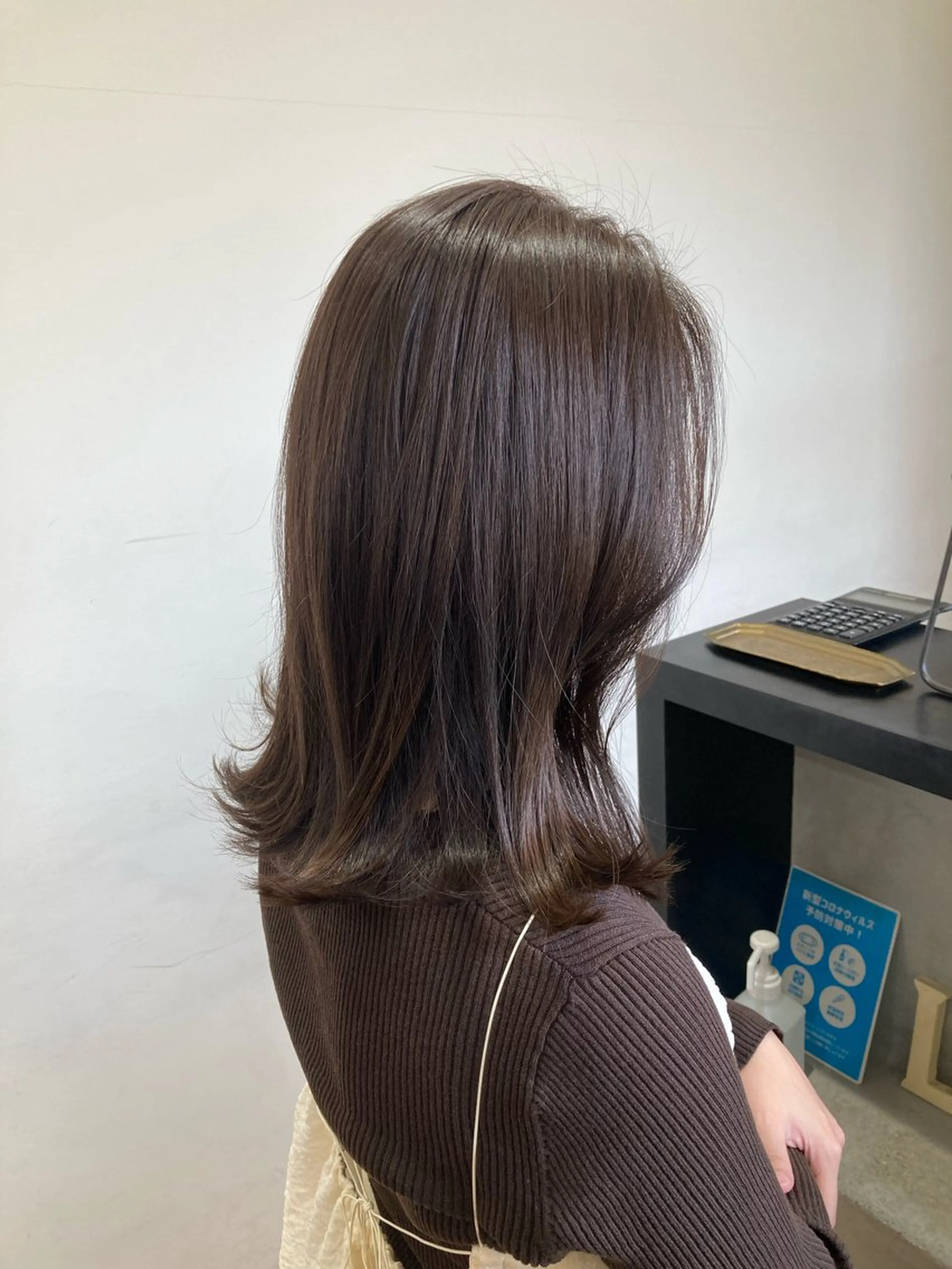 ミディアム カラー カット ヘアカラー トリートメント 韓国スタイル🇰🇷 minamiのヘアスタイル