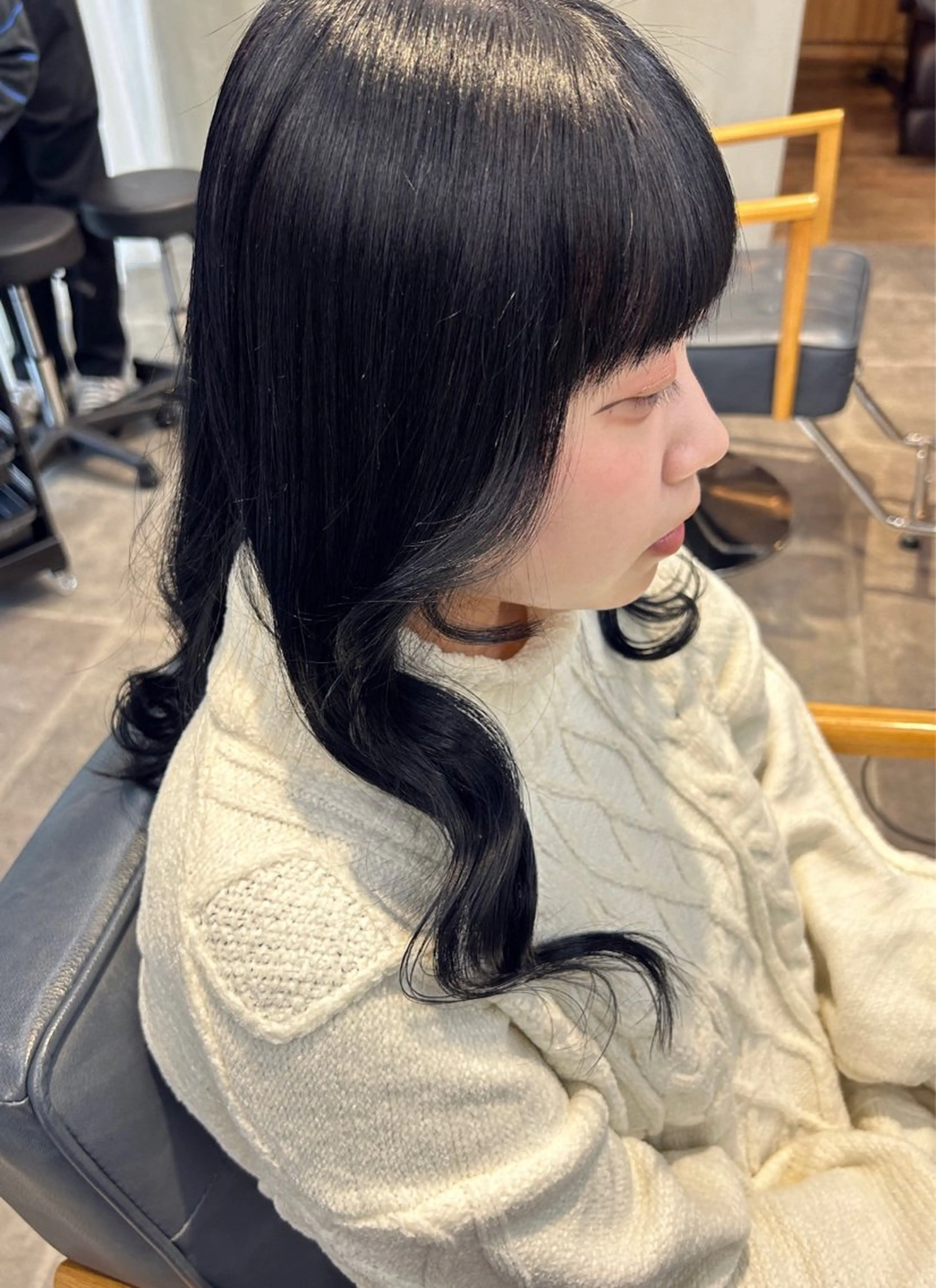 ロング カラー カット ヘアカラー トリートメント newi梅田🫧韓国 ヘア🫧sakiのヘアスタイル