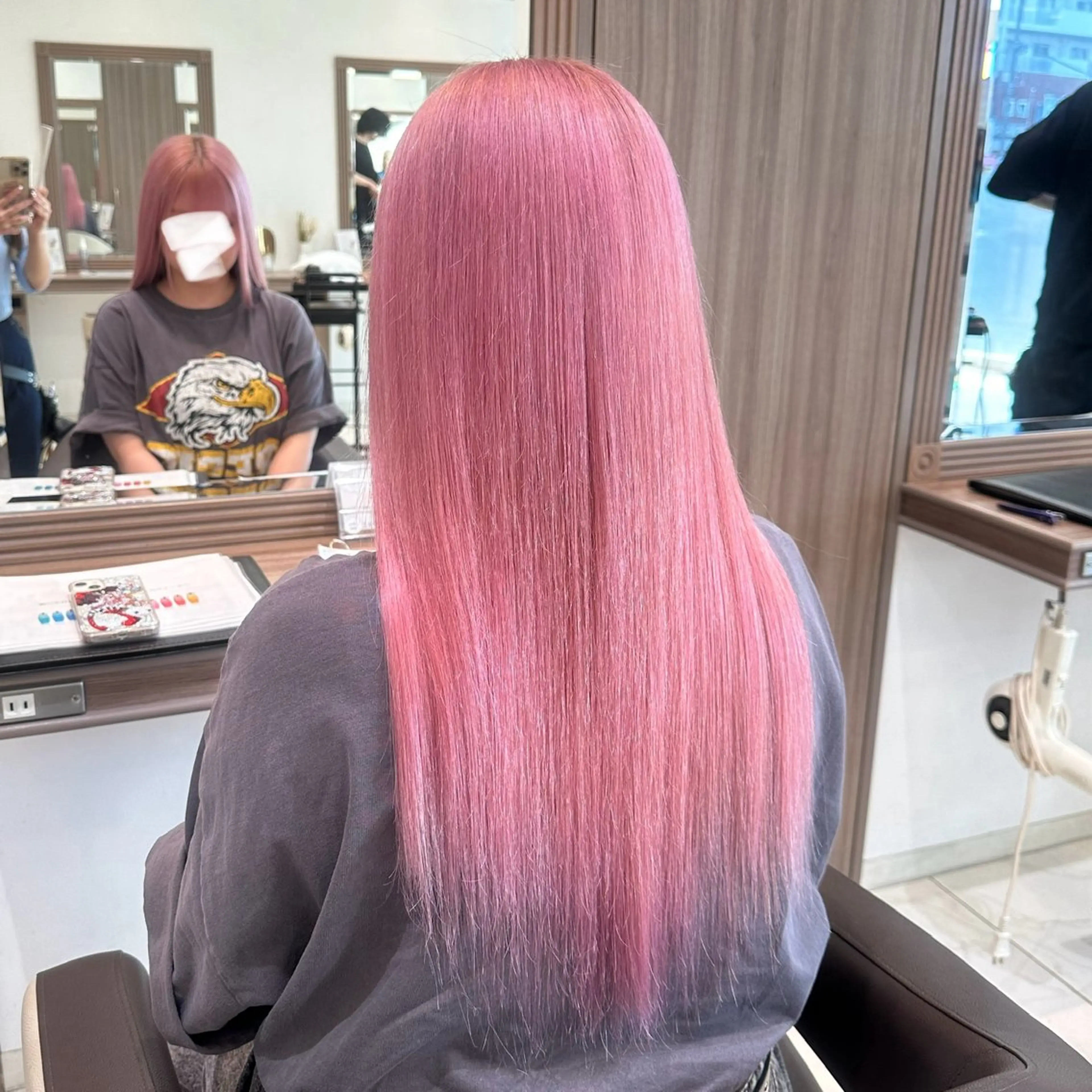 ロング カラー ブリーチ ブリーチなしカラー ヘアカラー 𓍯暖色/韓国風 田中沙羅‎𓍯のヘアスタイル