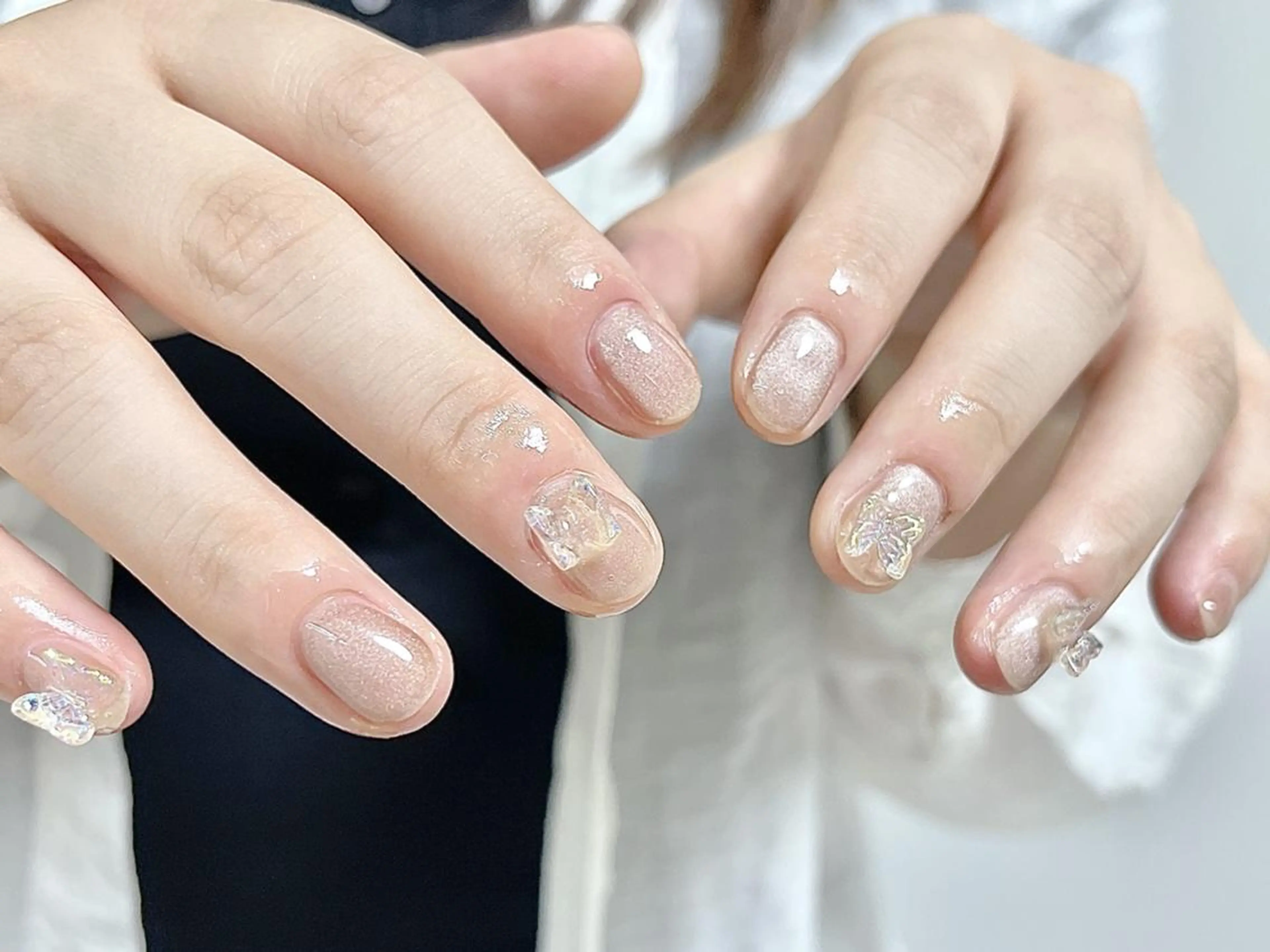 ネイル ki🍒🍒 ki ツルツルネイルのネイルデザイン