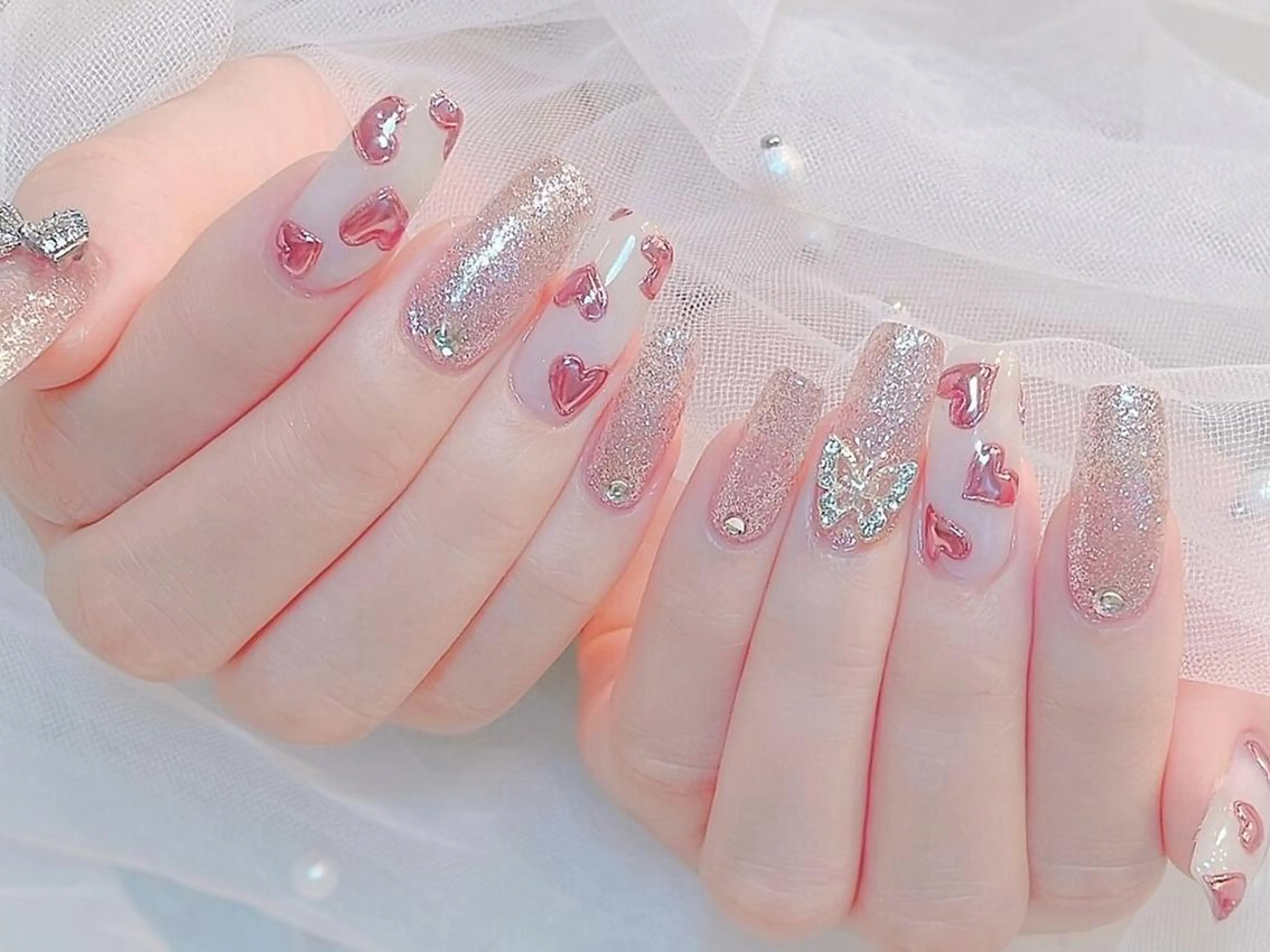 🌸画像持込OK 💅🏻持ち込みデザイン120分やり放題(時間内デザイン8本orパーツOK)🌸の写真