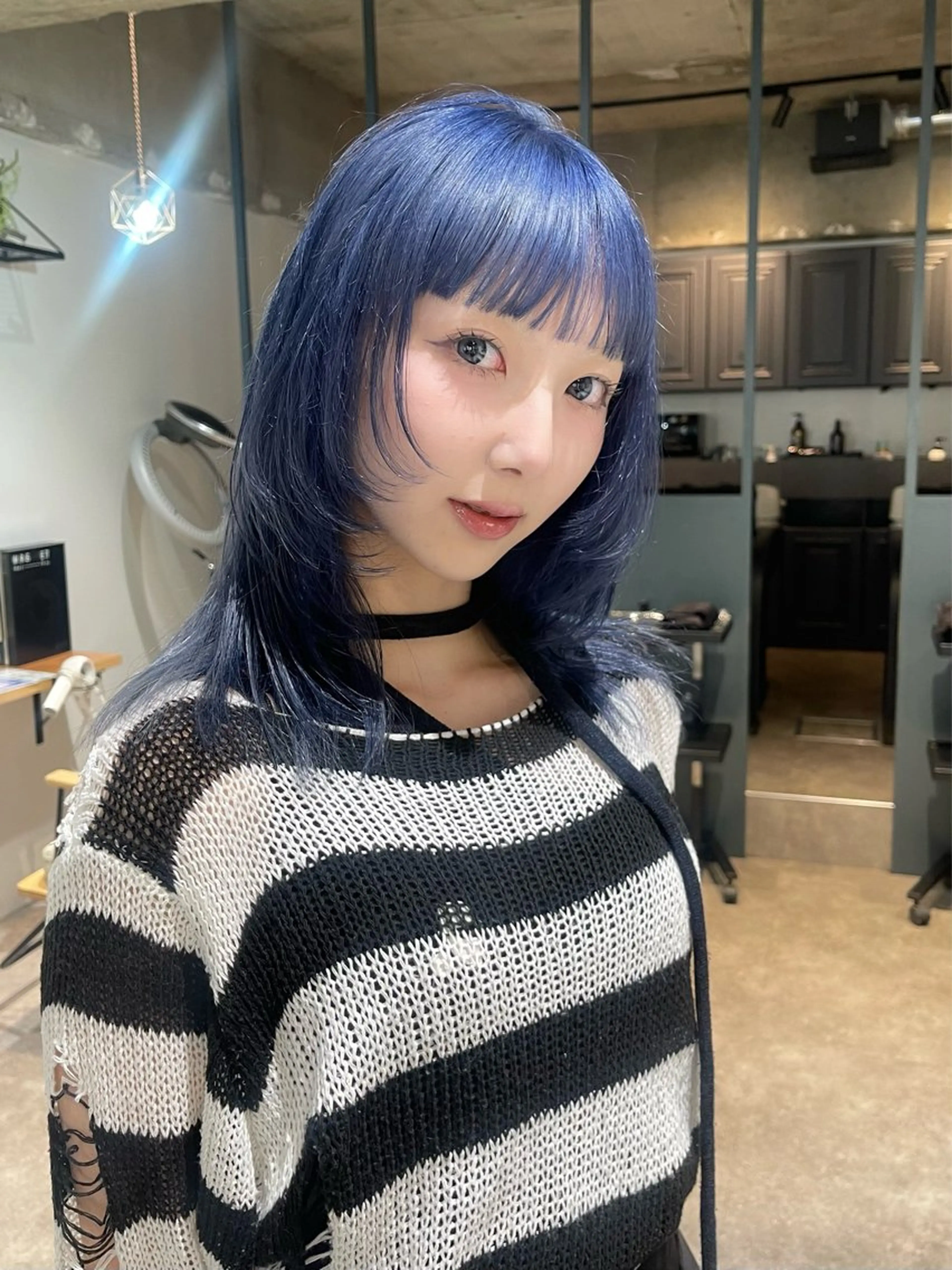 カラー ウルフレイヤー ヘアカラー ano @anomukuiのヘアスタイル