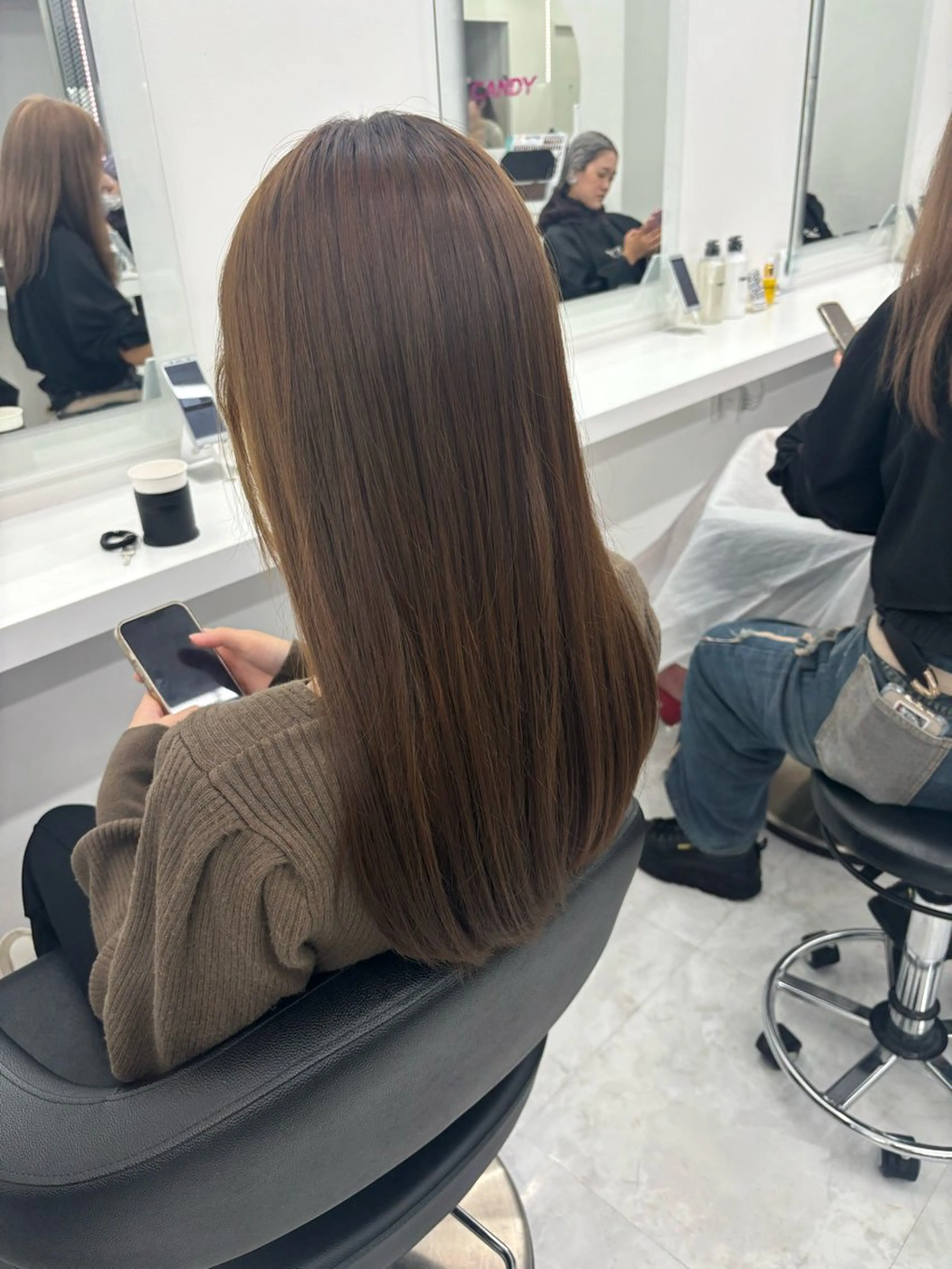ロング カラー 🤍レイヤー/顔周り 暖色hirari🤍のヘアスタイル