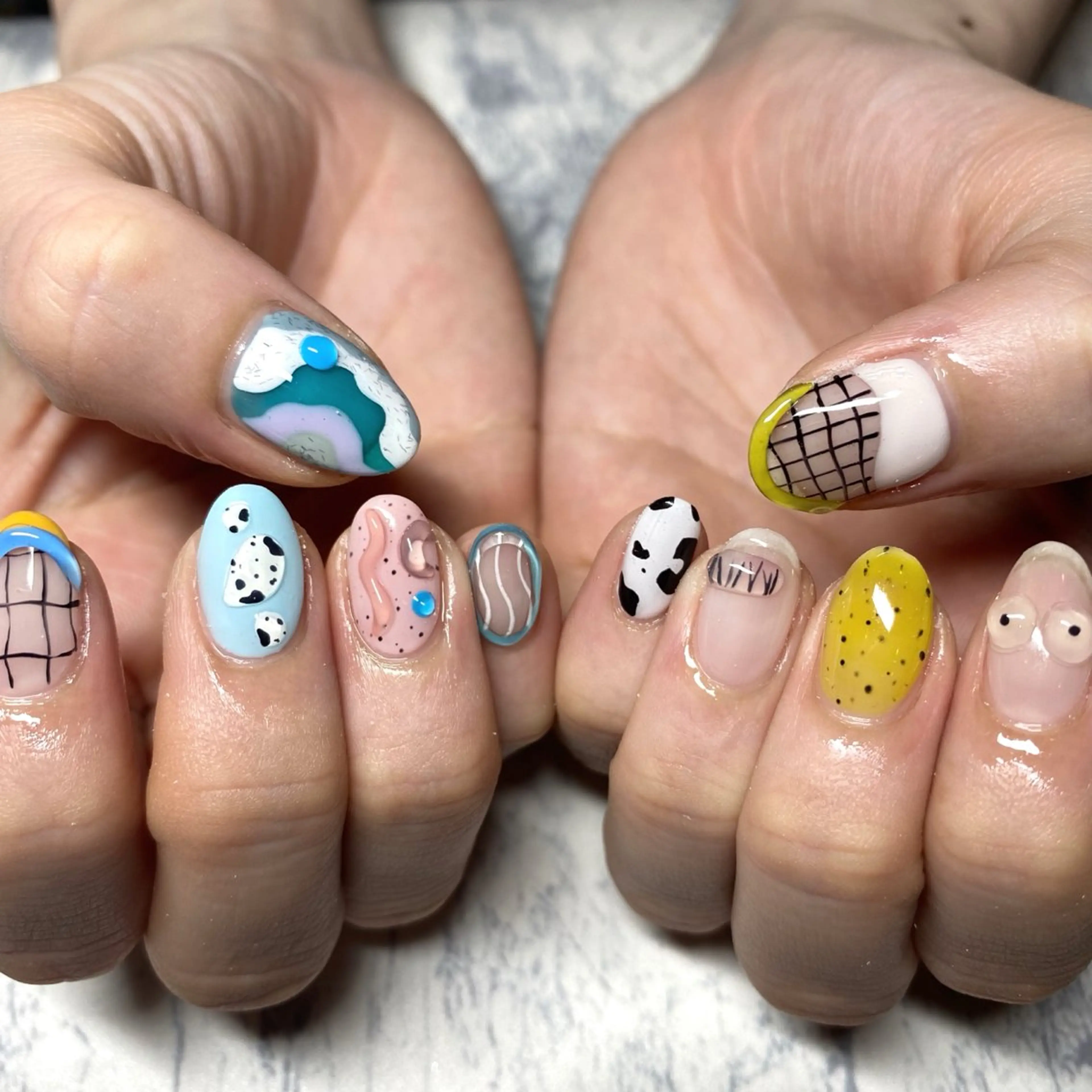 ネイル アートネイル クリアネイル ハンドネイル Nails VINATI所属・ササキスズナ Jr.ネイリストのネイルデザイン