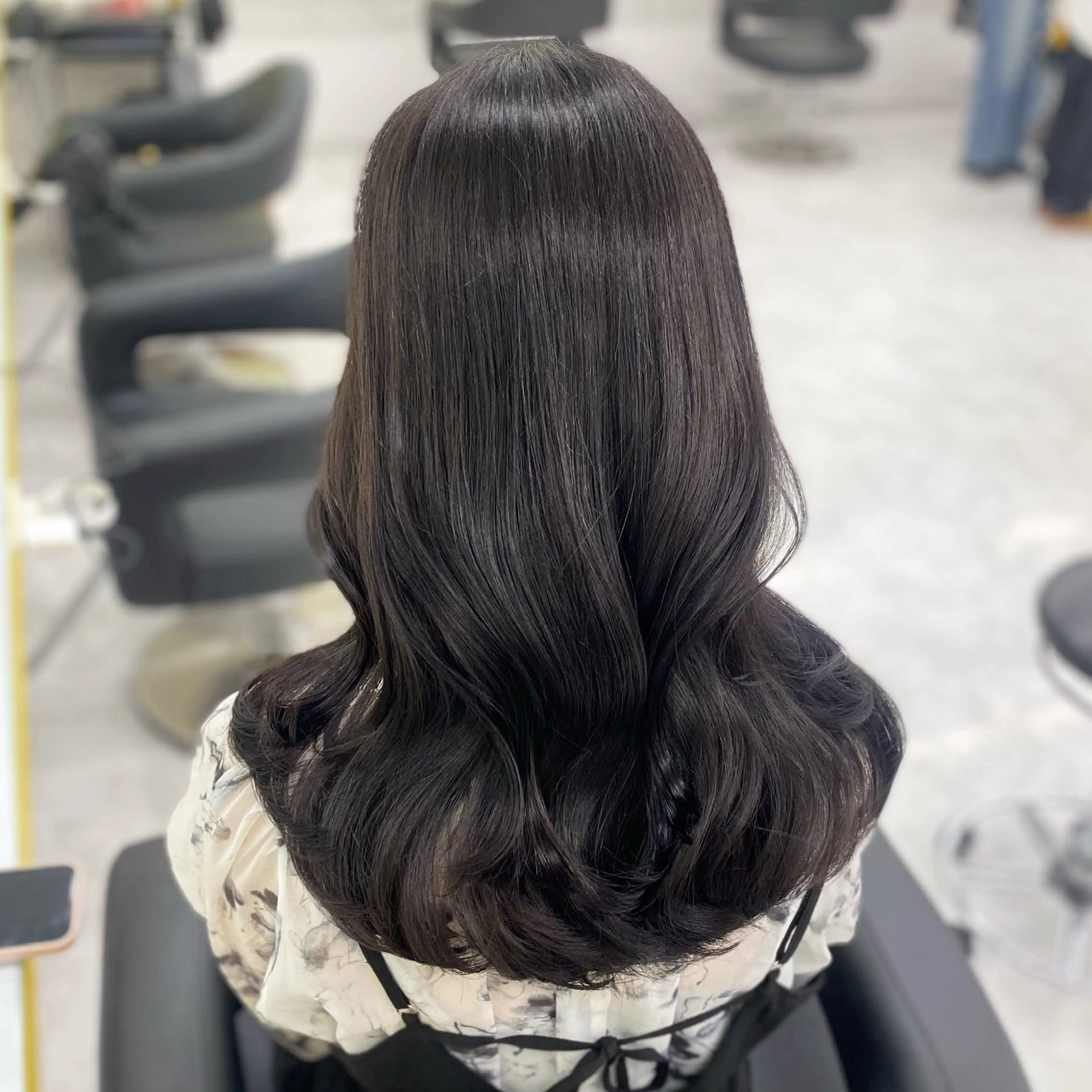 セミロング カラー パーマ ヘアアレンジ メンズ キッズ ヘアカラー Lumo所属・💖横浜ブリーチなし 💖MIHOのヘアスタイル