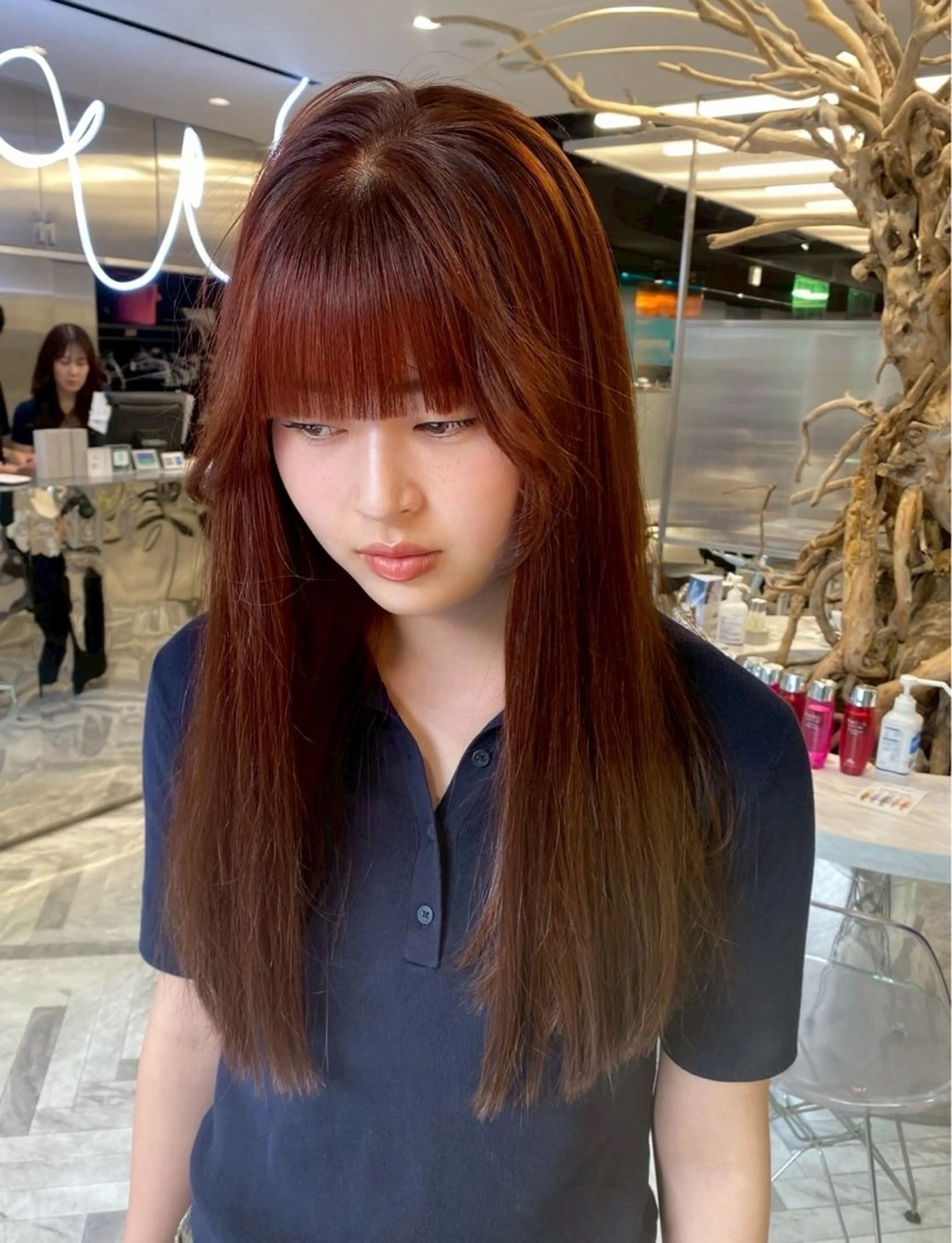 カラー ブリーチ ケアブリーチ デザインカラー ダブルカラー イヤリングカラー ヘアカラー 八王子/レイヤー/ ハイトーン/バッサーのヘアスタイル