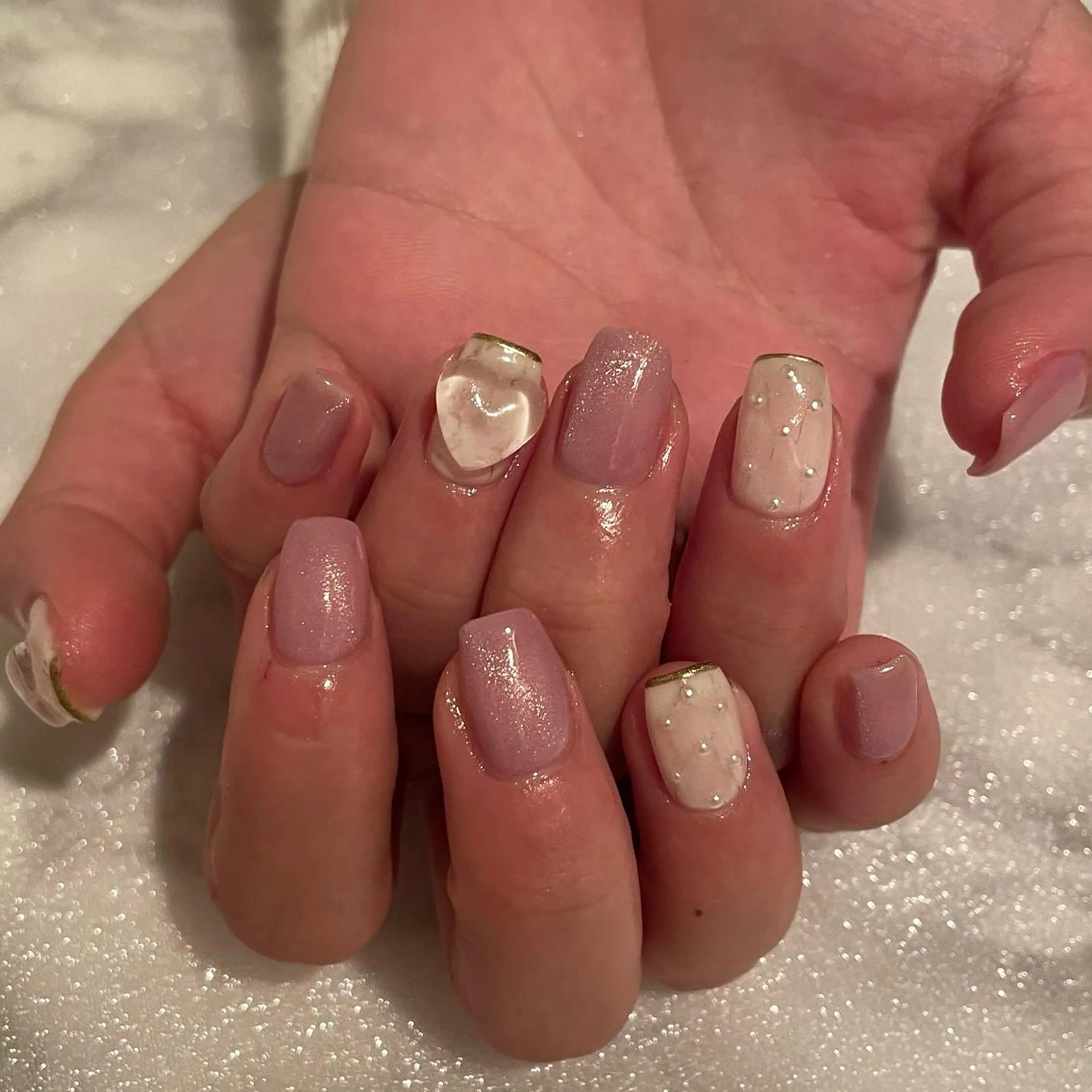 パーマ ハンドネイル ハンドケア lyly.nail所属・lylynail YUUKAのネイルデザイン