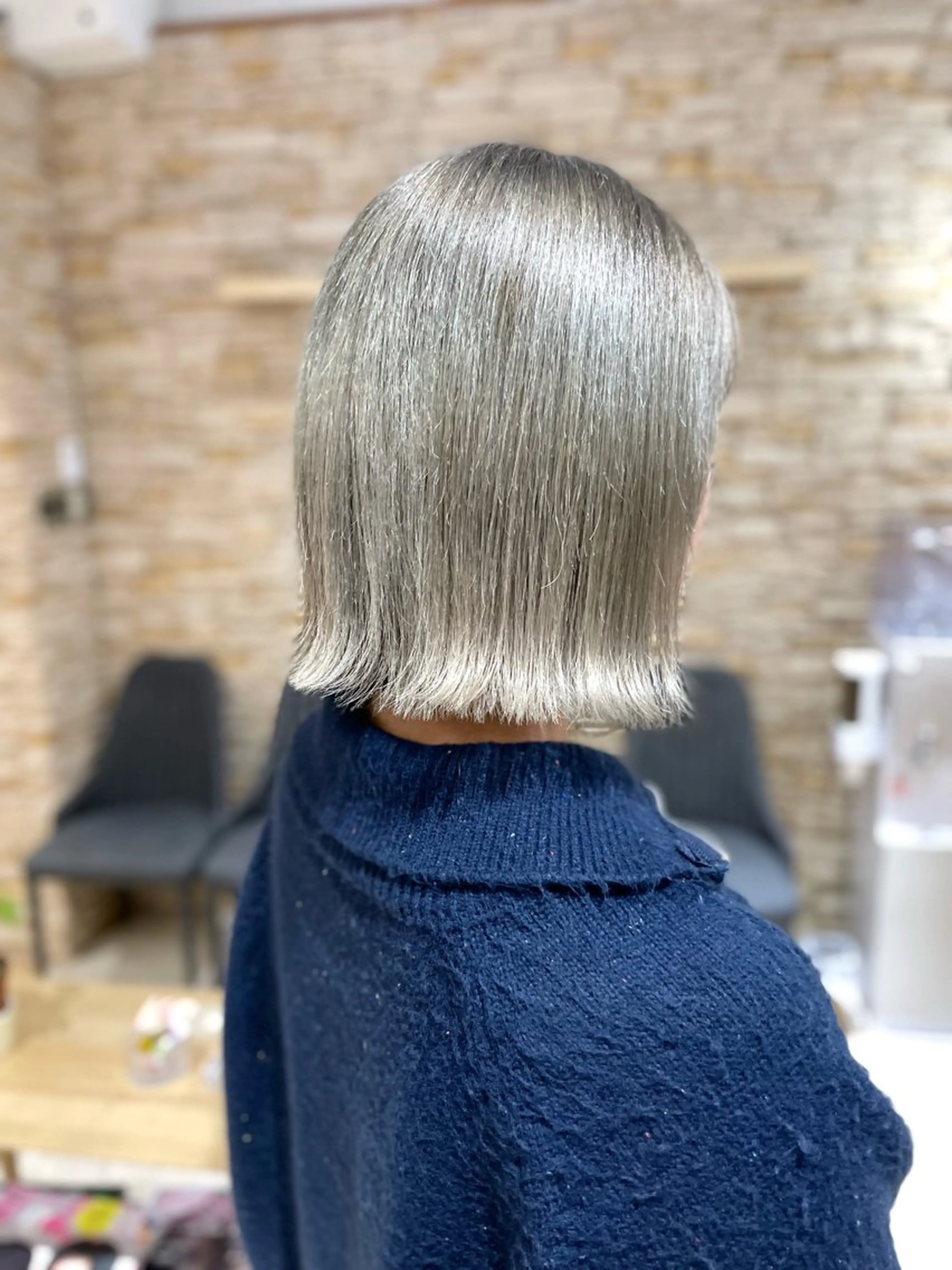 ミディアム カット ヘアカラー ブリーチ/ ダブルカラー/RYOのヘアスタイル