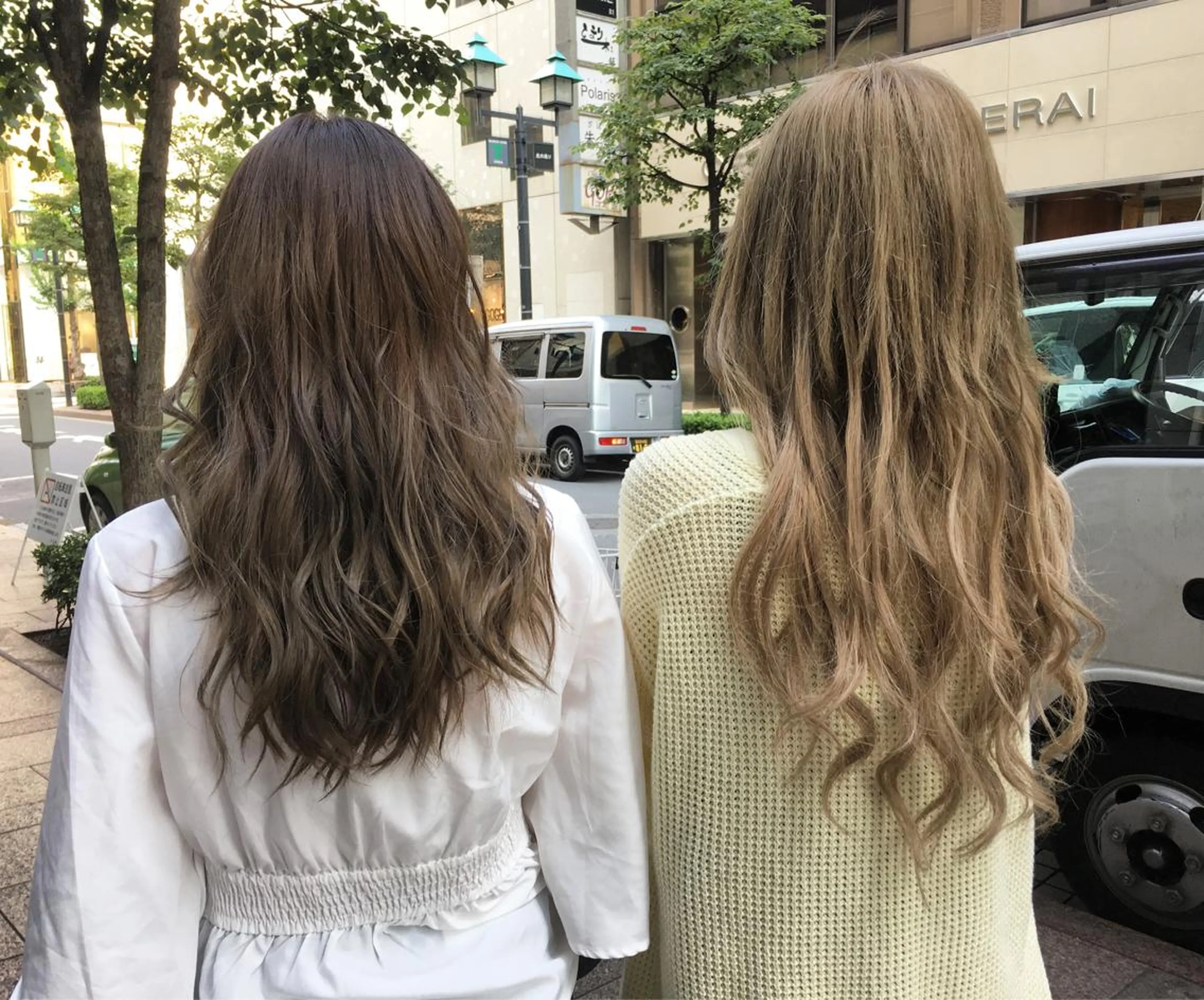 ロング salowin 原宿 aroa所属・韓国／ハッシュカット ／透明感カラー／金野のヘアスタイル