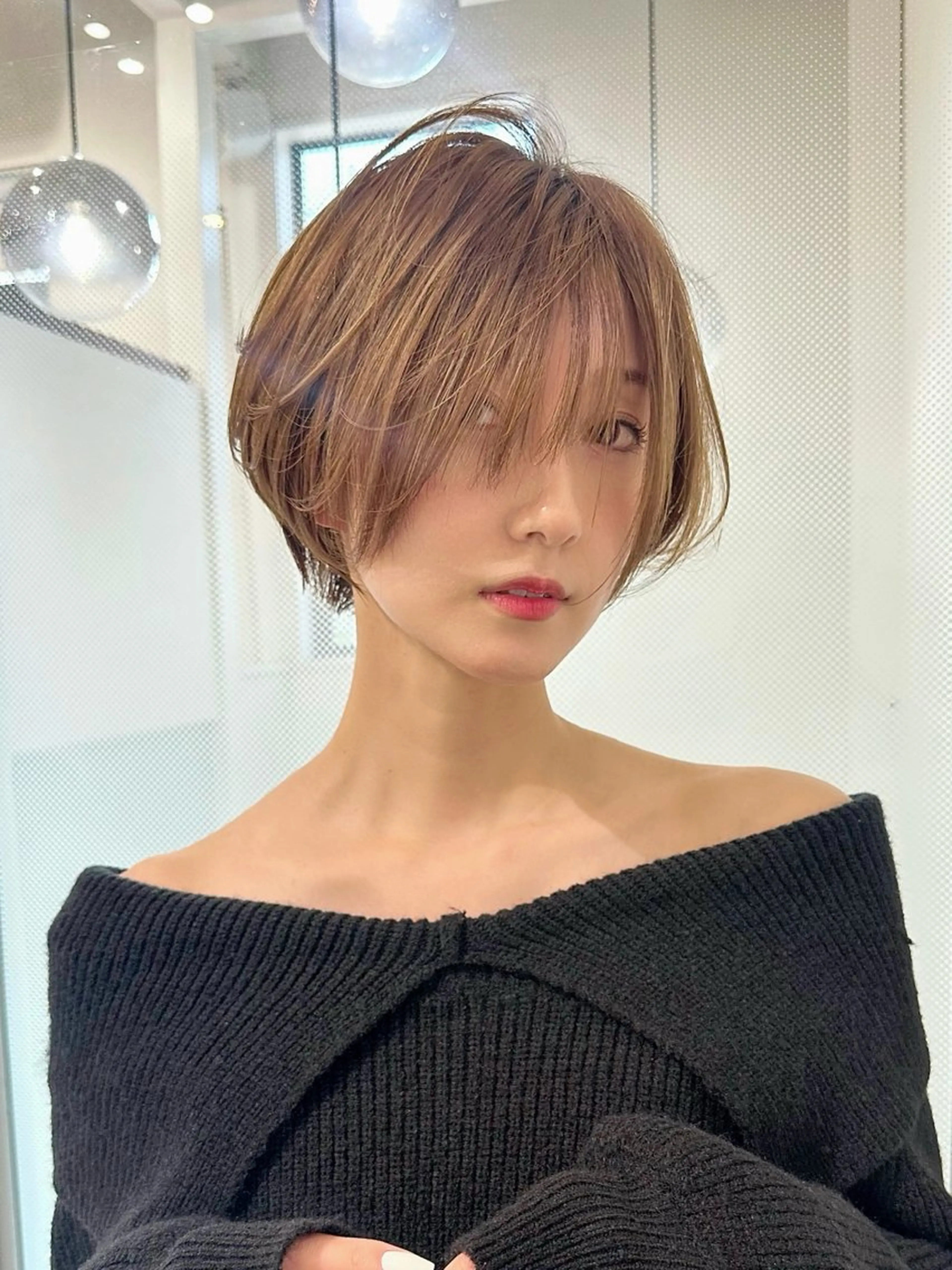 ショート ショートヘア 小顔カット カット ヘアカラー トリートメント ヘッドスパ 遠藤大雅 ショート /韓国ボブ🌈のヘアスタイル