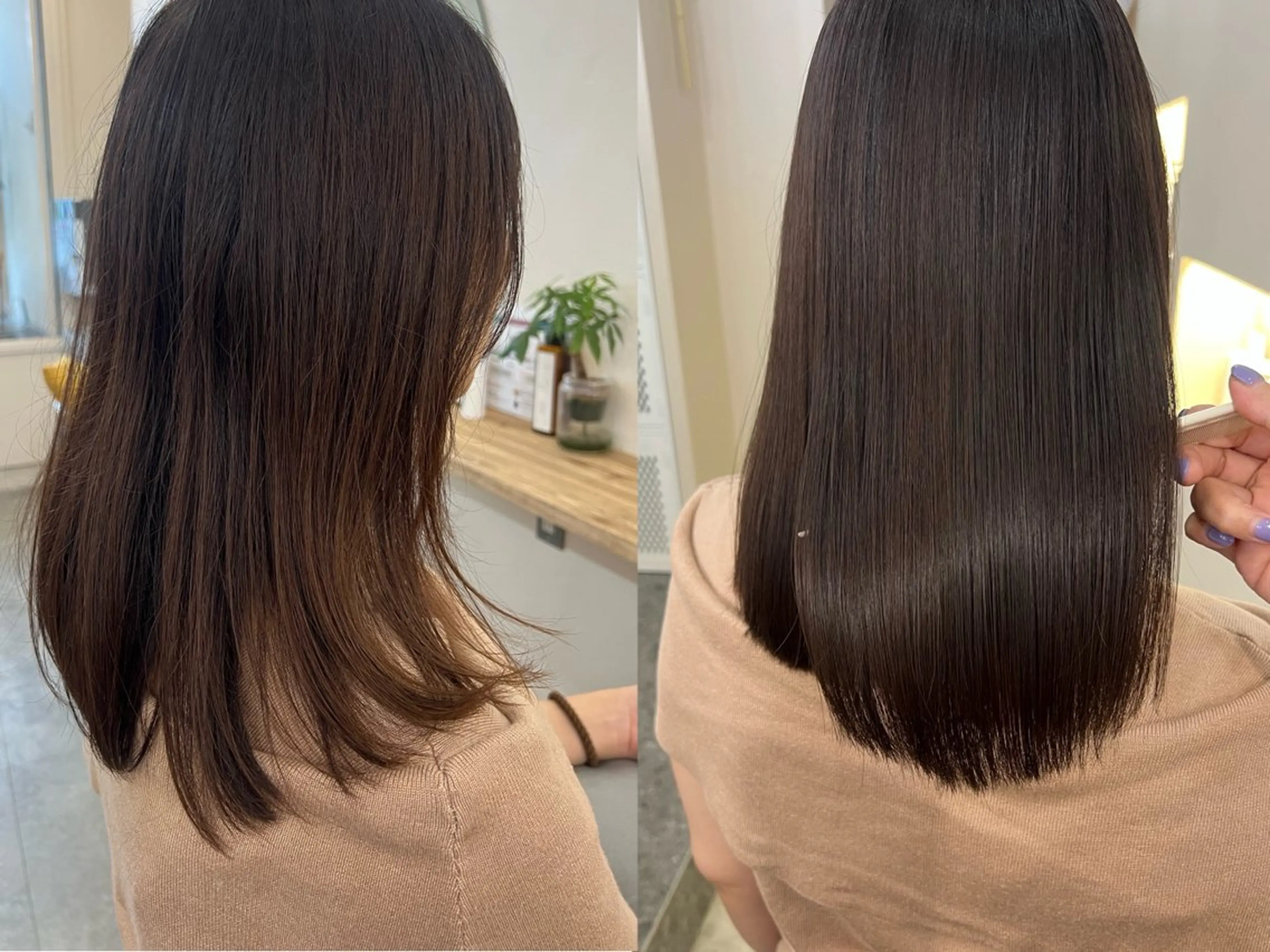 ミディアム 縮毛矯正 サラツヤ縮毛矯正✨ モデル募集（藤野）のヘアスタイル