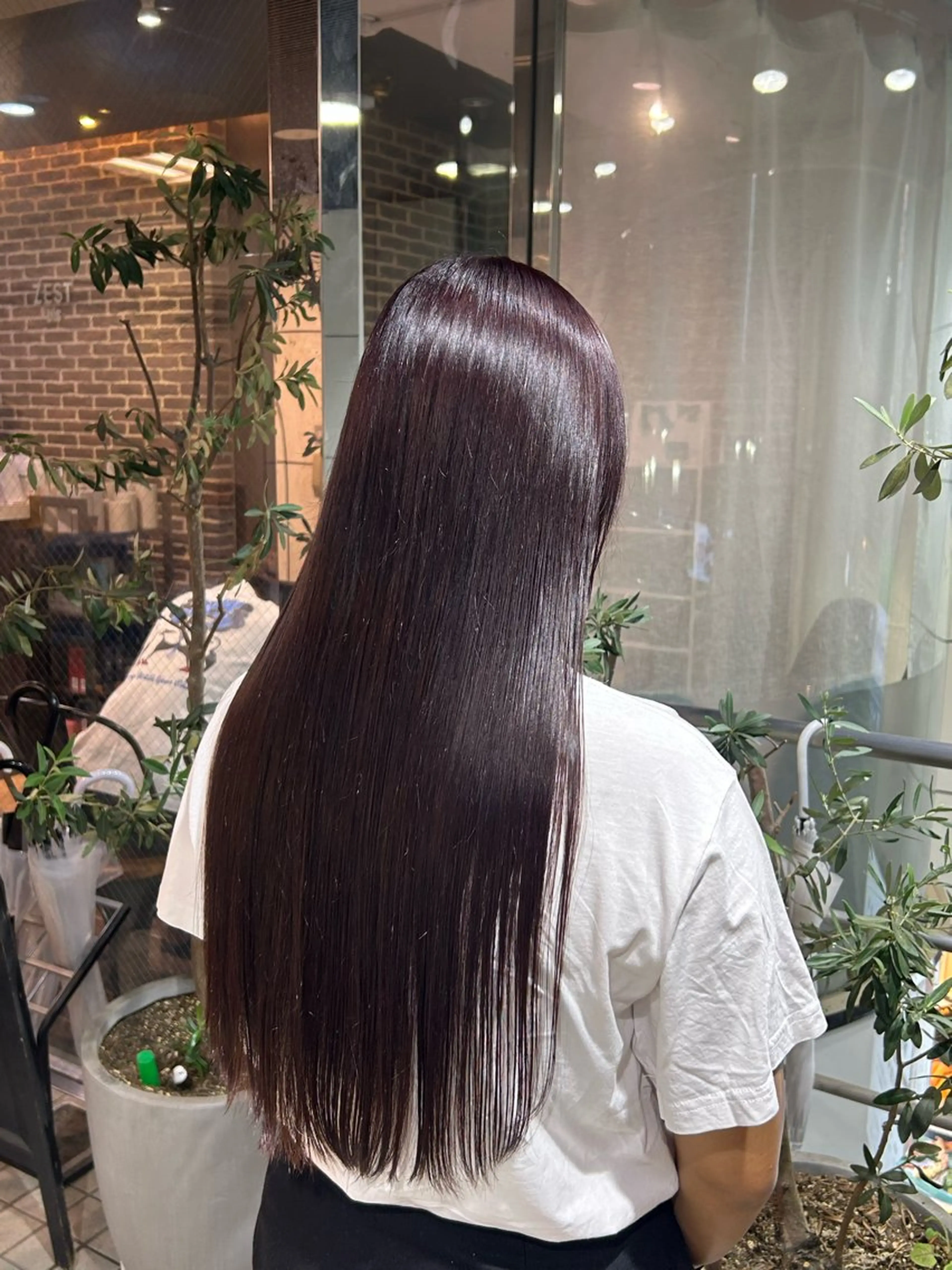 ロング カラー ヘアカラー トリートメント ヘッドスパ もとまお🌷 暖色系/艶カラーのヘアスタイル