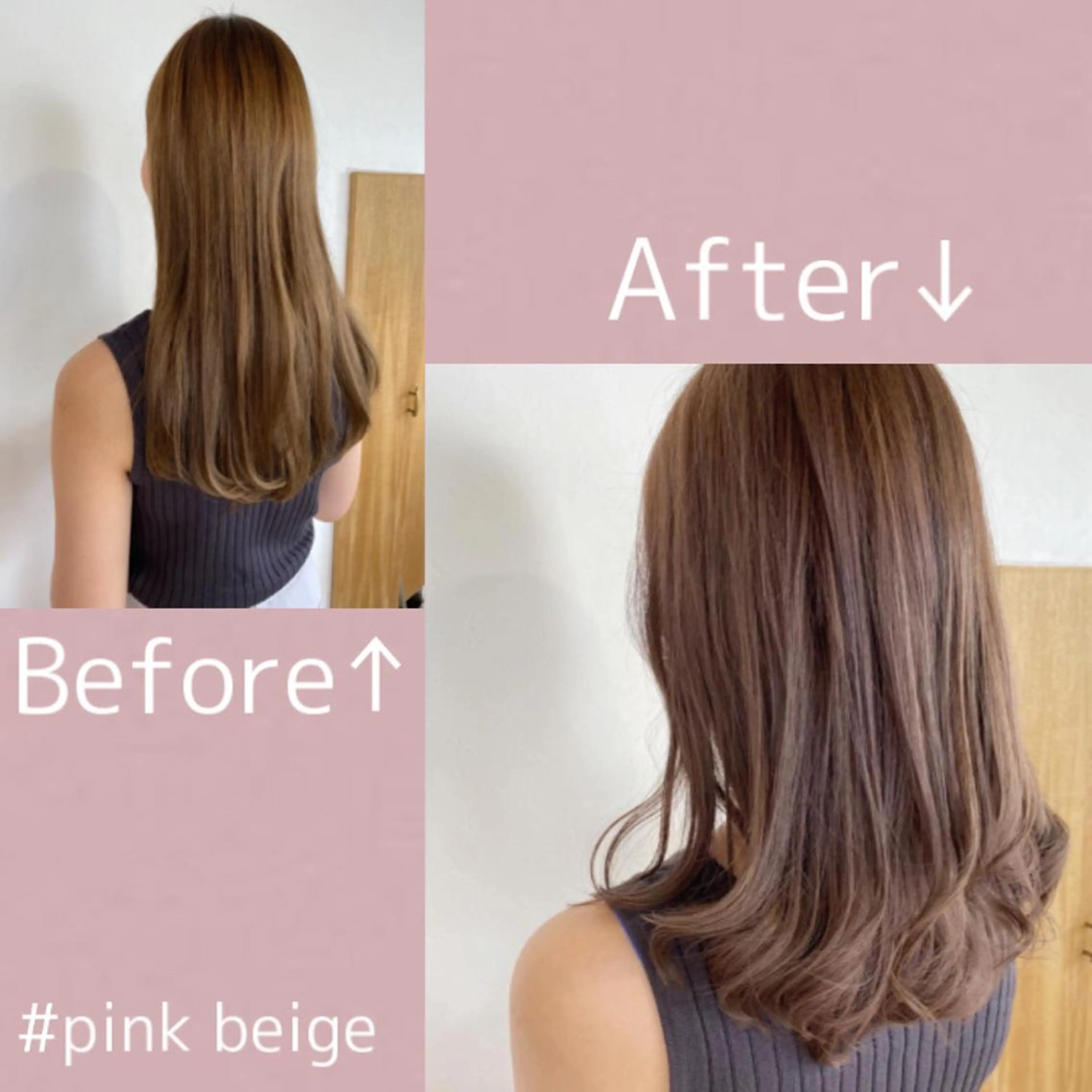 ロング カラー ヘアアレンジ ピンクカラー なつき/艶ピンク/ girly hairのヘアスタイル