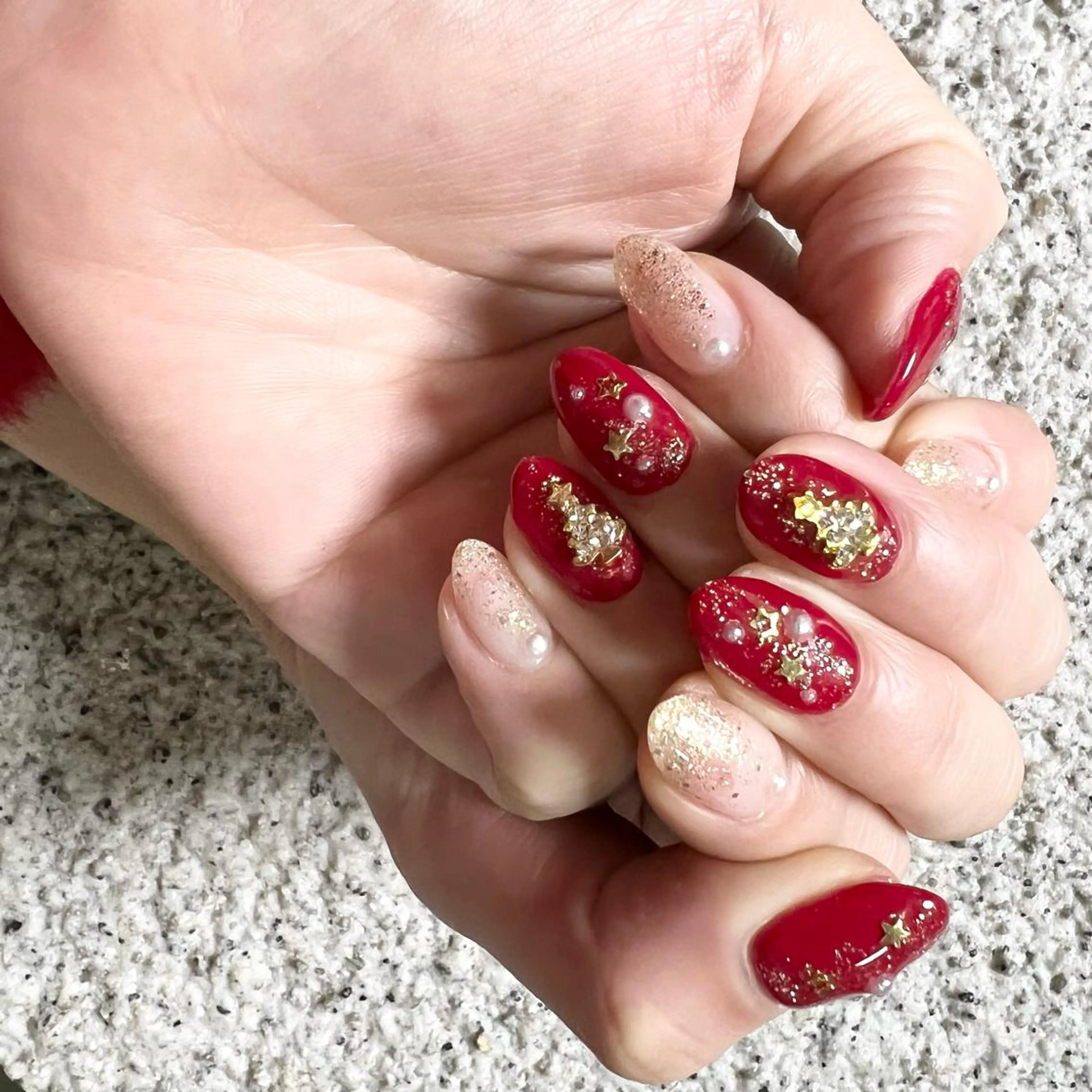 ネイル アートネイル ジェルネイル 韓国ネイル 持ち込み パラジェル ハンドネイル nail salon mieux(ミュー)のネイルデザイン