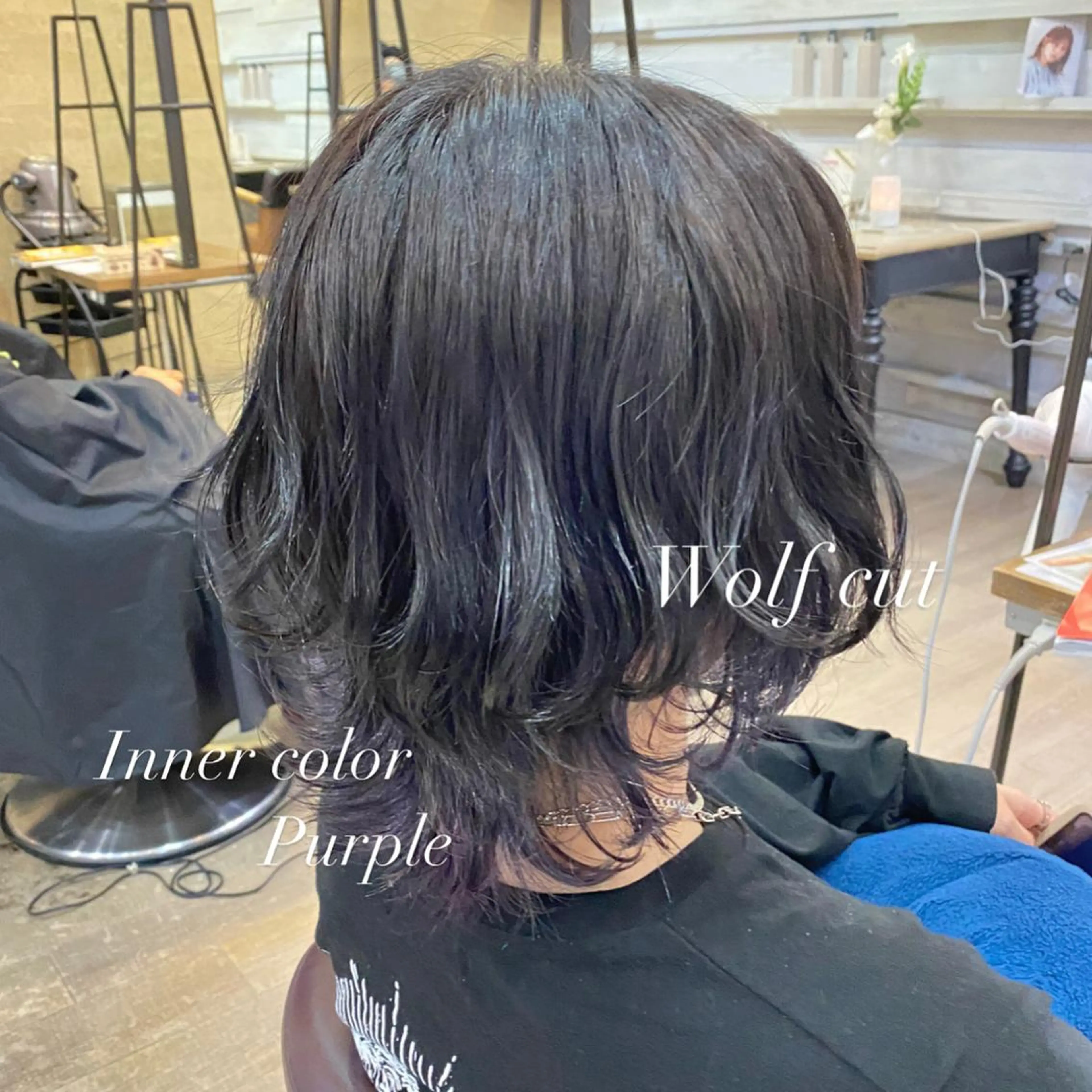 ミディアム カット ヘアカラー トリートメント ELEN 新百合ヶ丘のヘアスタイル