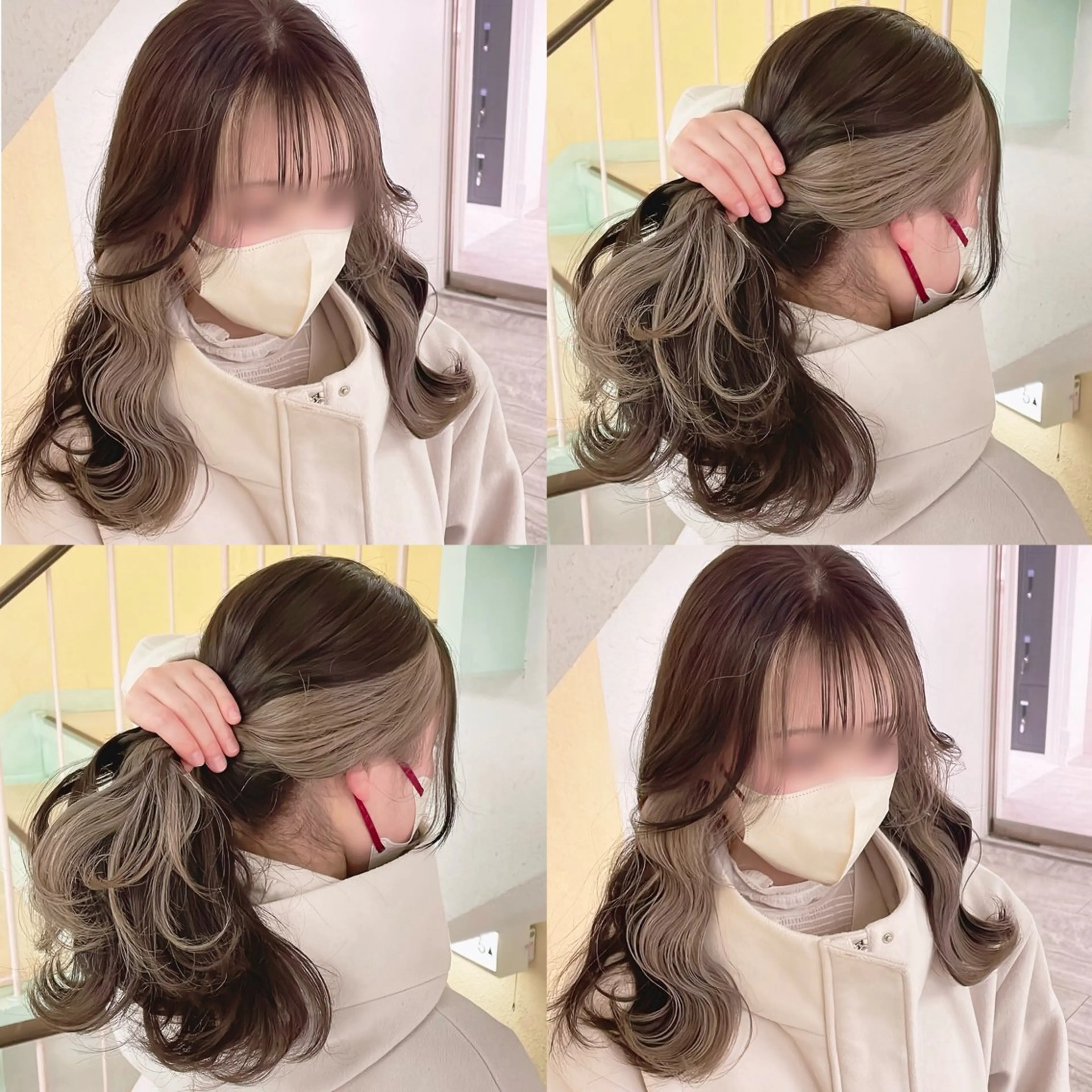 カラー ヘアカラー トリートメント 渋谷:インナーカラー ／🍒エリカ🍒のヘアスタイル