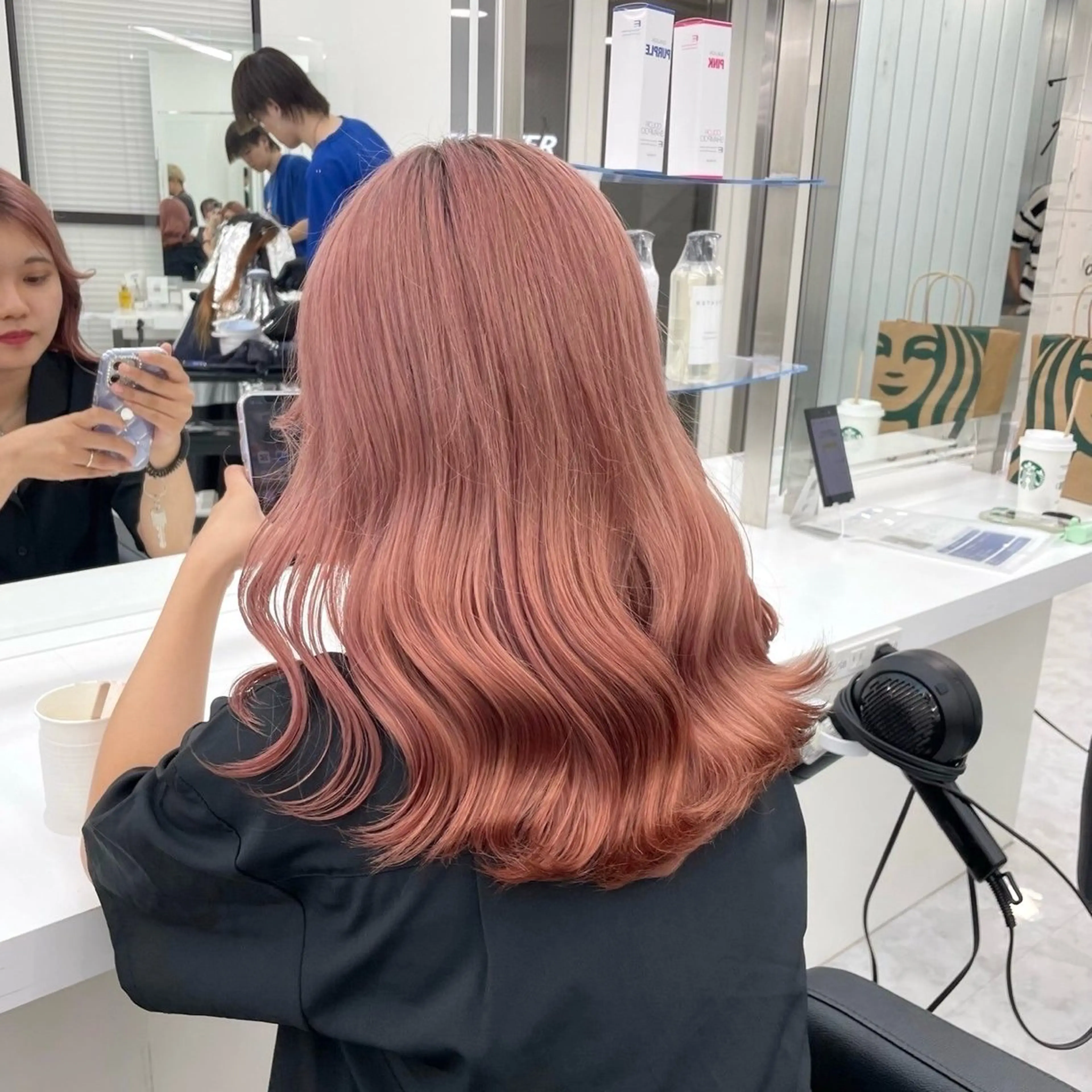 ロング カラー ロング メンズカットの達人 暖色カラー ダイチのヘアスタイル