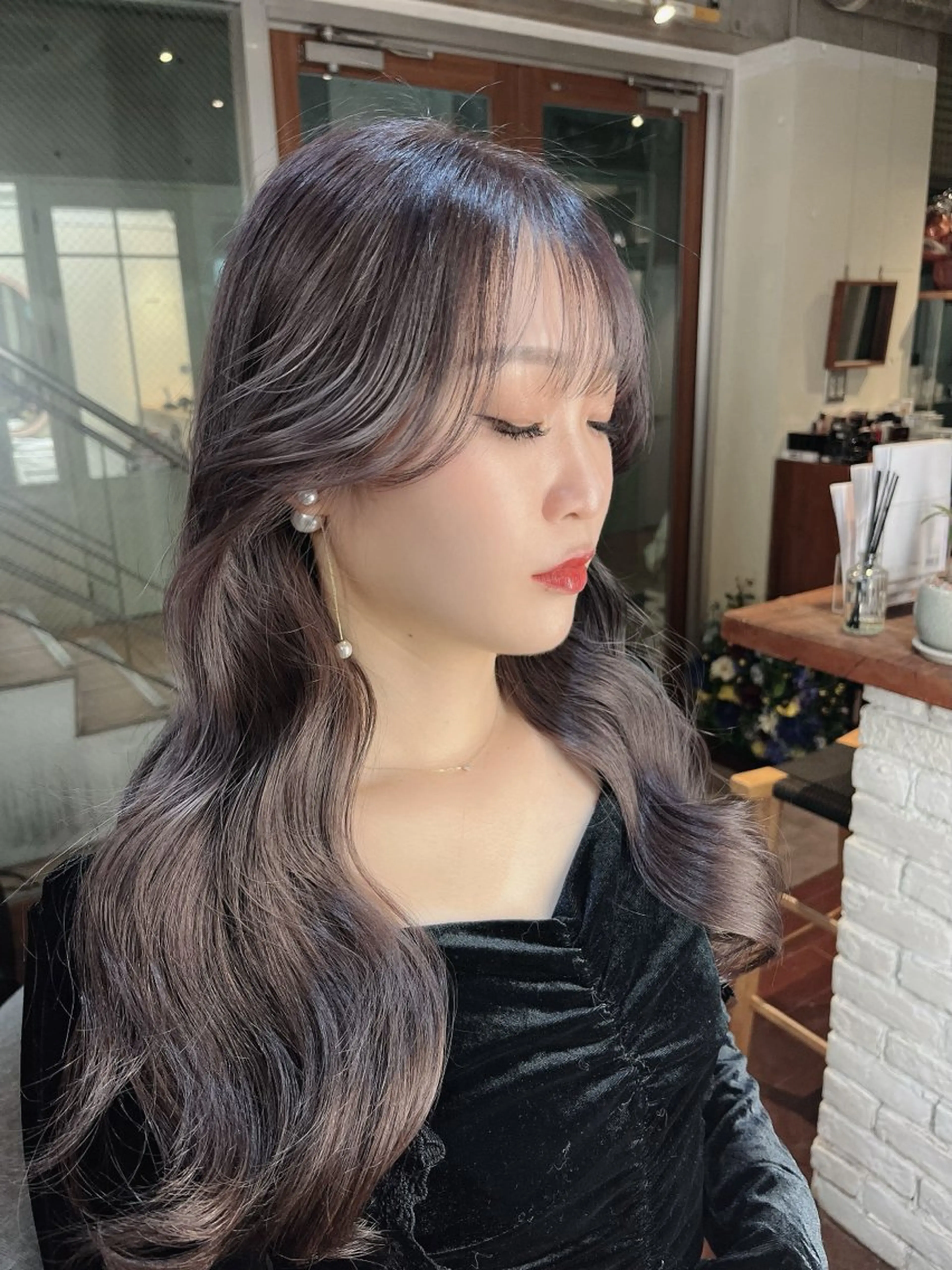ロング 韓国風ヘア 🦋韓国hair🦋 エクステ店長sakiのヘアスタイル