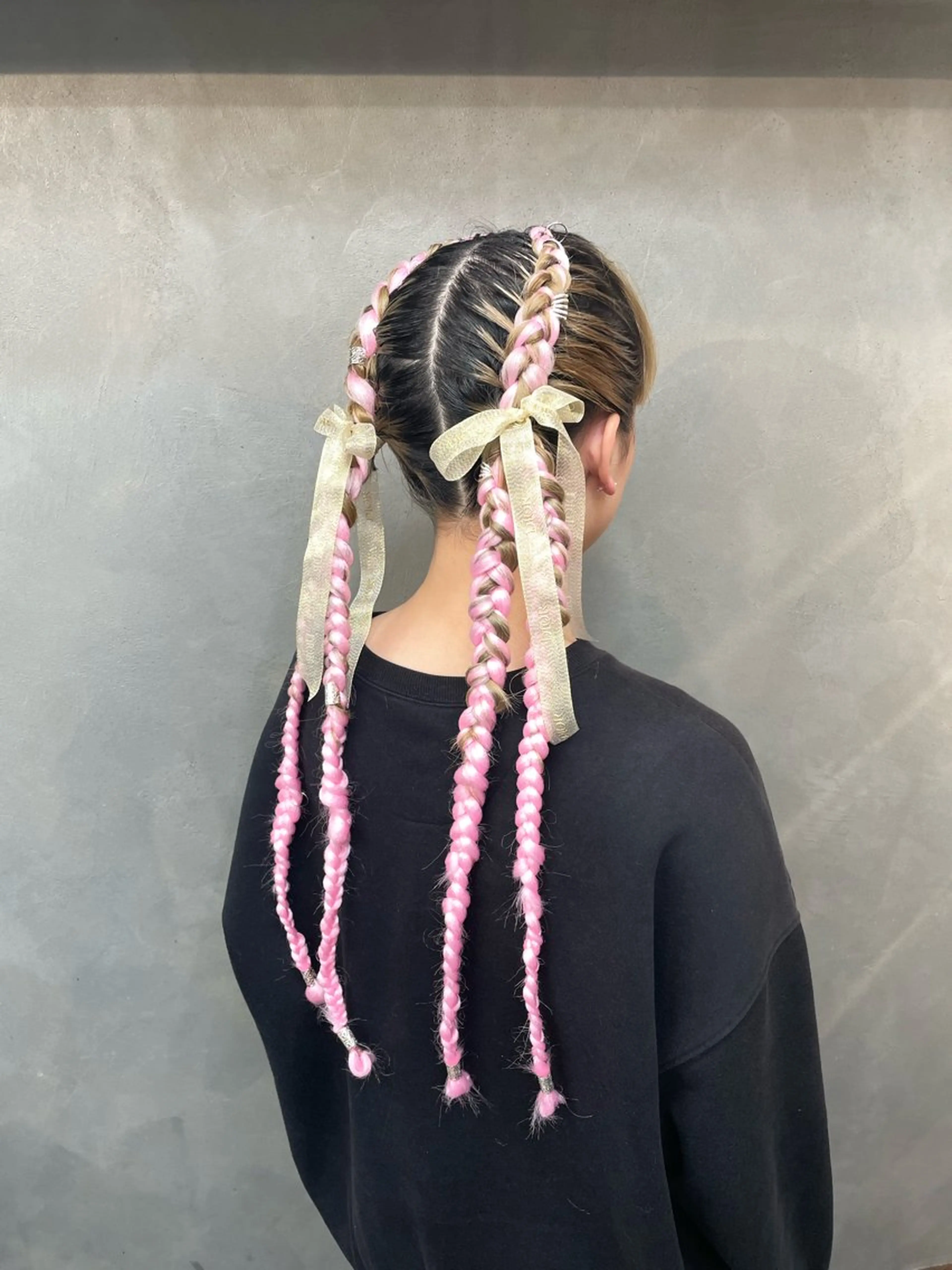 ロング ヘアアレンジ エクステ TNB TOKYO所属・Insta 指名 No.1KURUMIのヘアスタイル