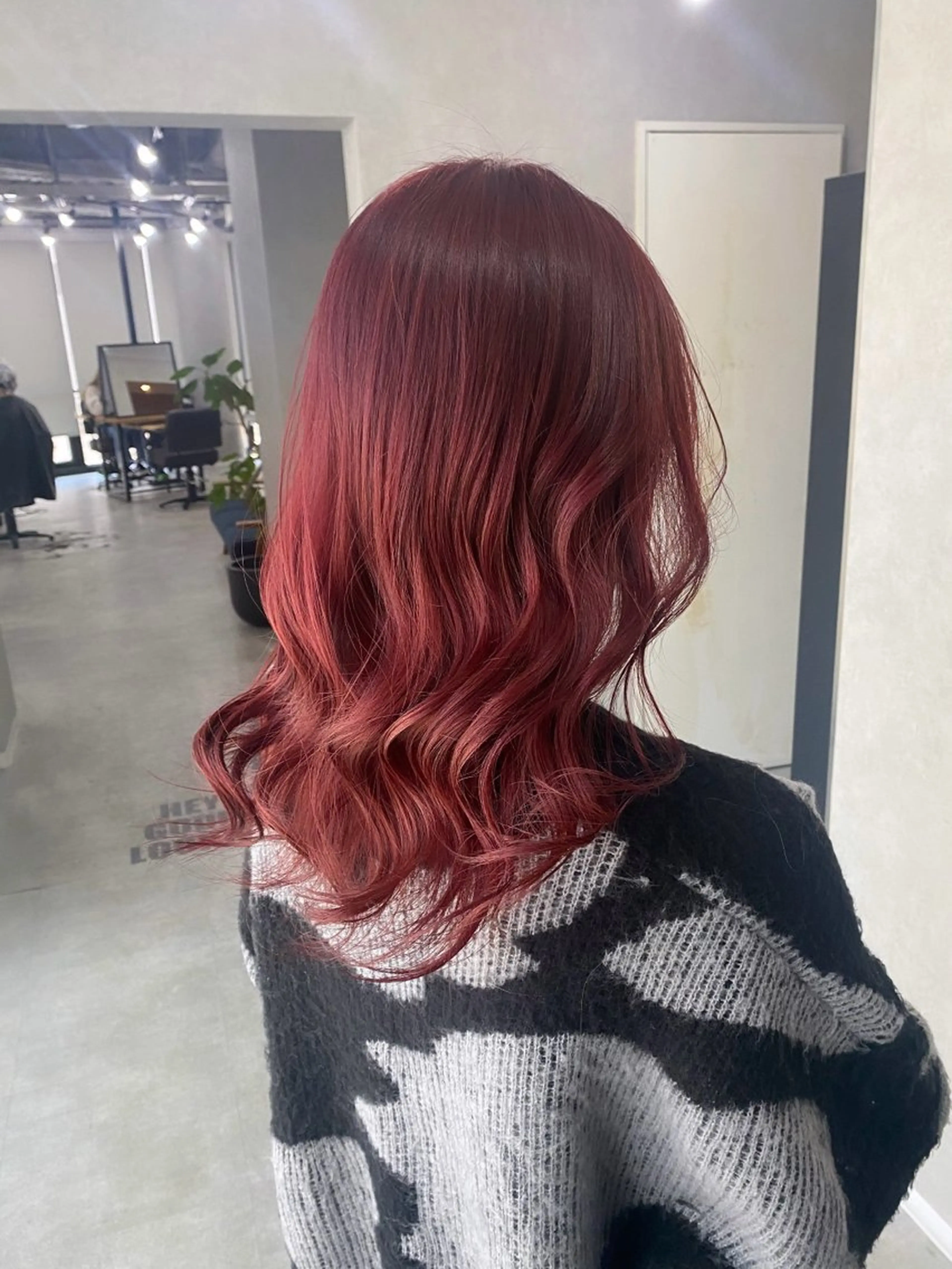ミディアム 梅田ハイトーン 🎀Rumina🎀のヘアスタイル