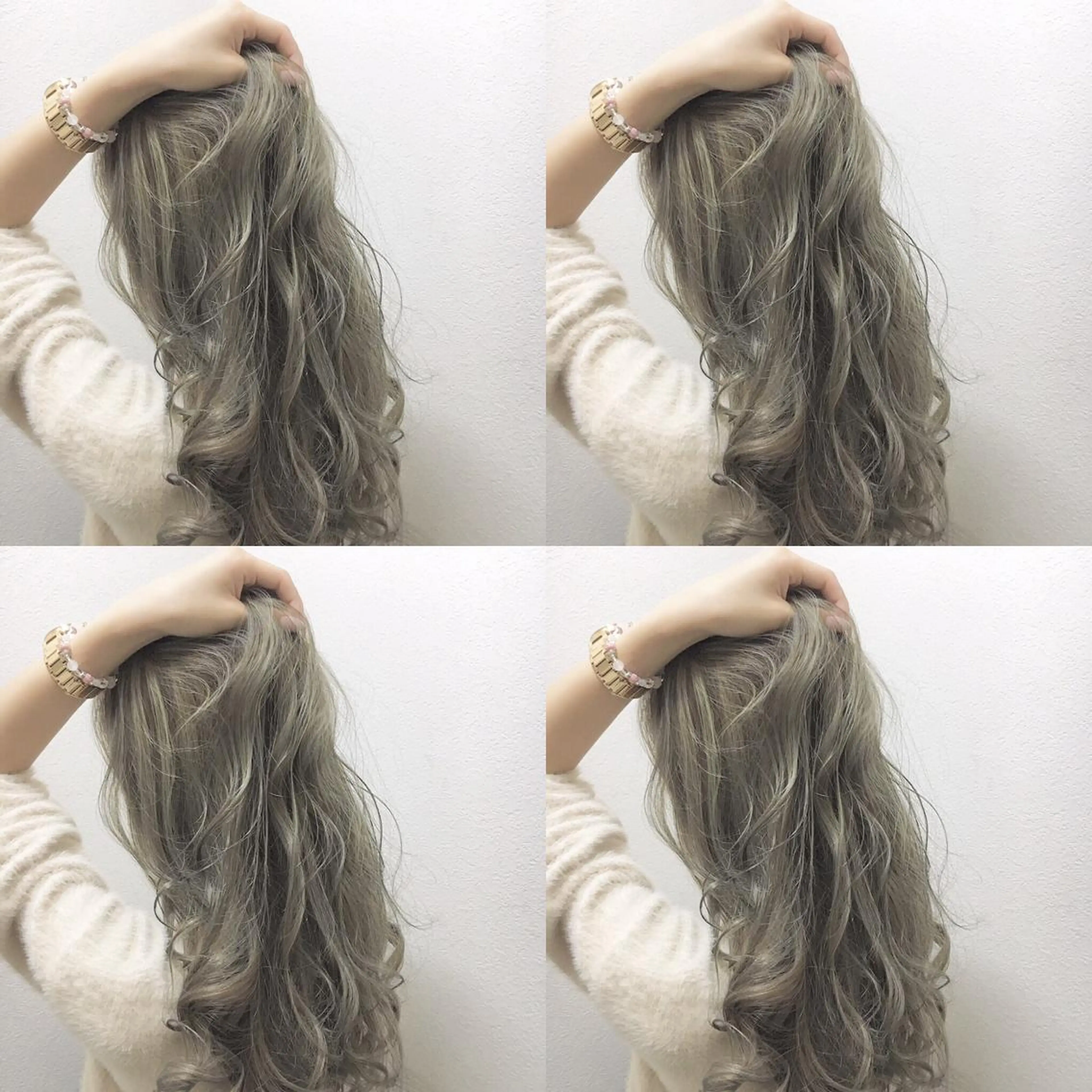 セミロング カラー 透明感カラー ハイライトカラー ハイライト JIL BLAN 京都のヘアスタイル