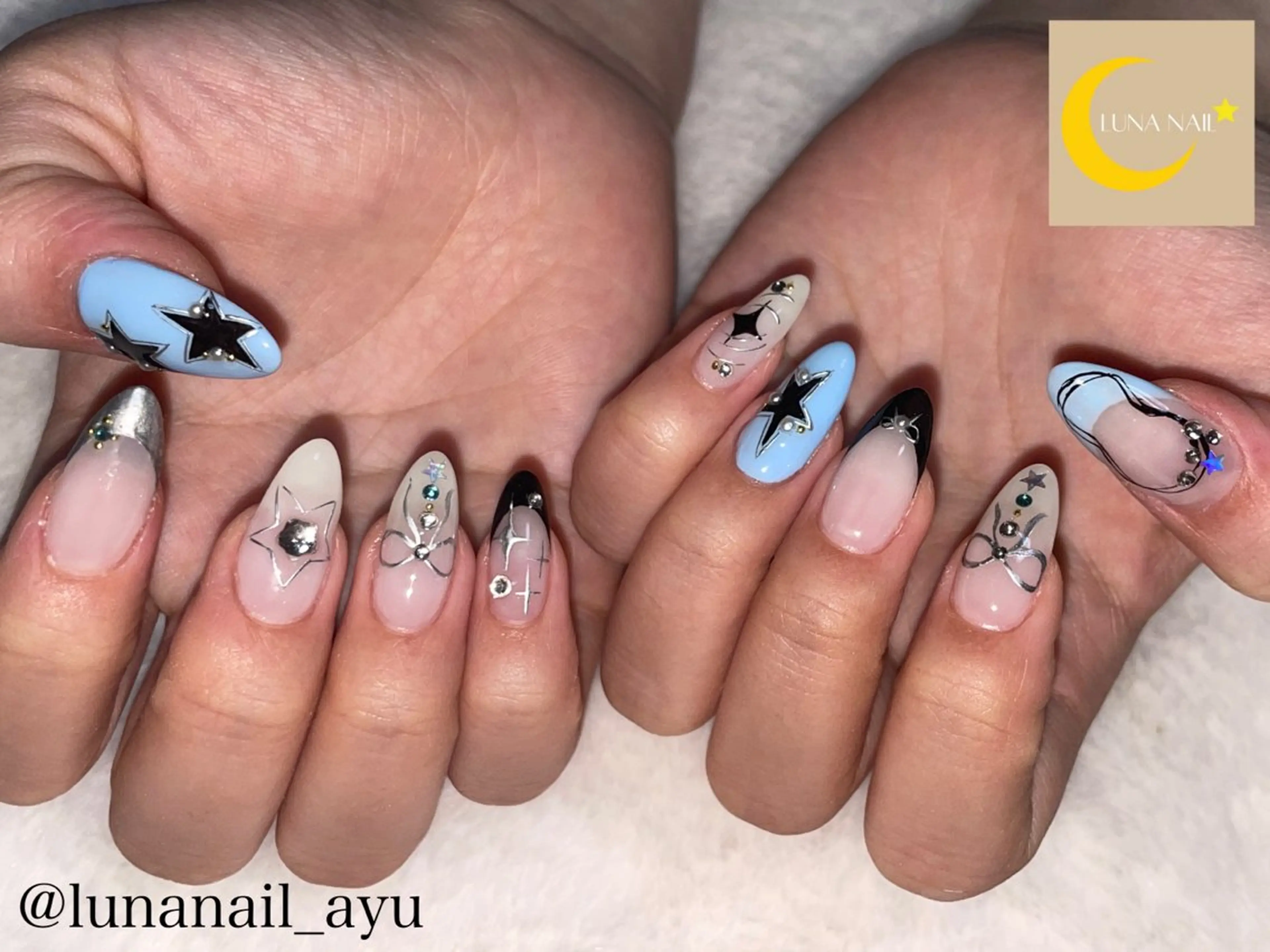 ネイル リボン 🌙LUNA  NAIL⭐️所属・LUNA NAIL ayuのネイルデザイン