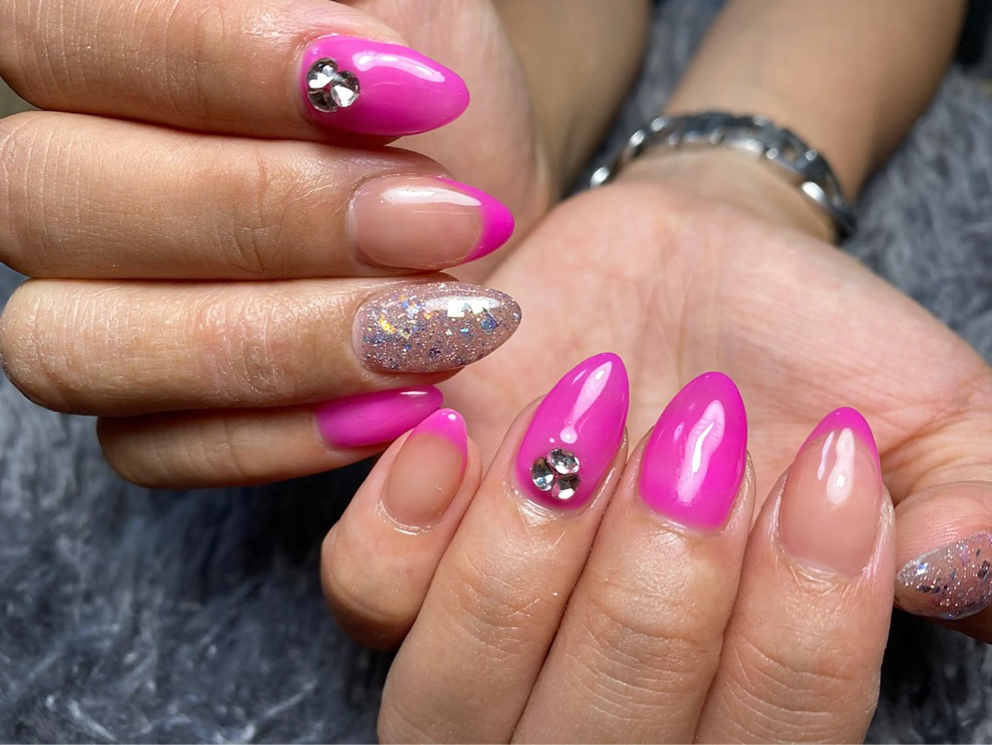 ネイル フレンチネイル ピンク ハンドネイル STAR RIVER【スターリバー】所属・MIKI🌼STAR RIVER⭐️🌈のネイルデザイン