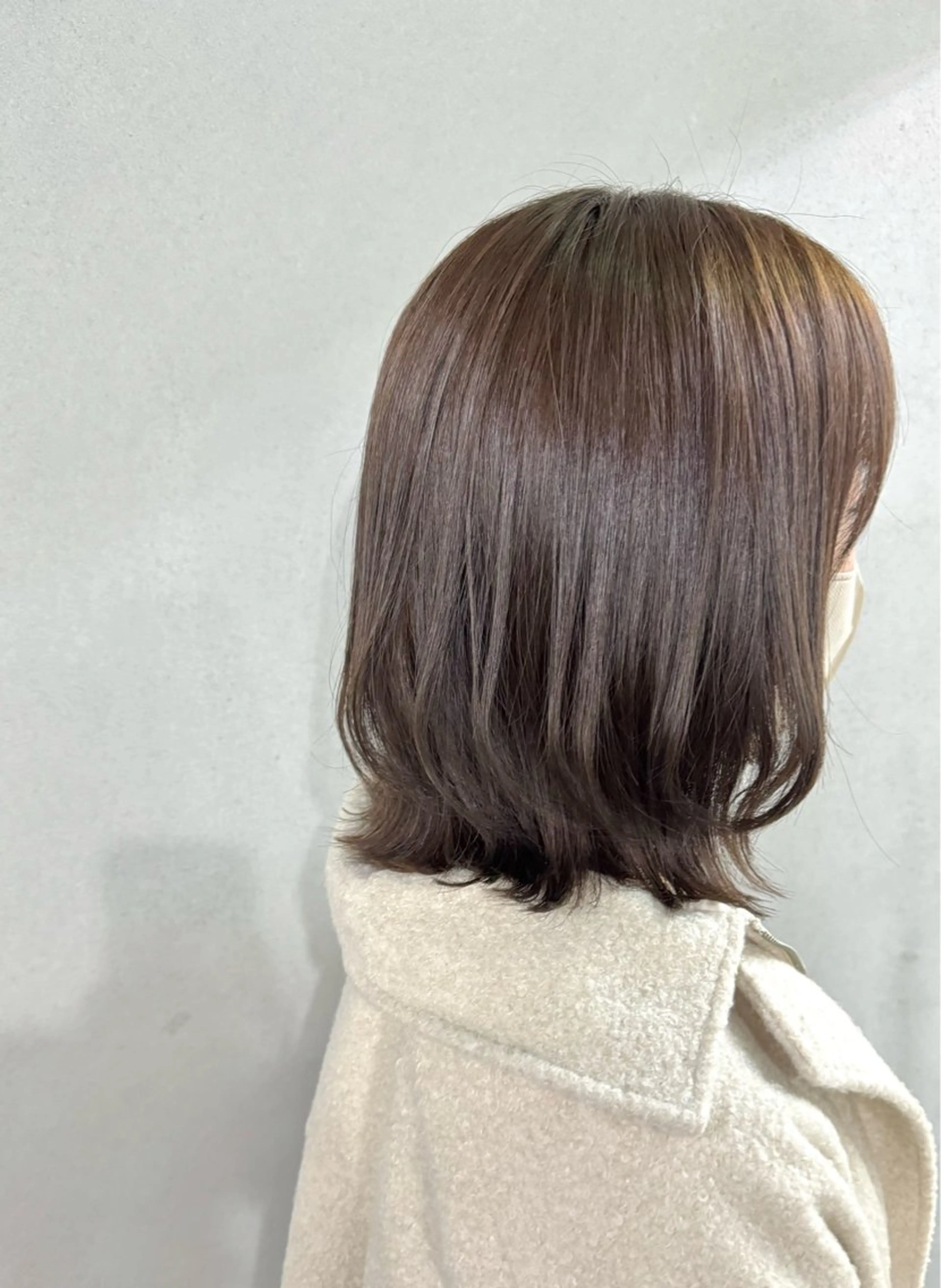 ミディアム カラー ヘアアレンジ グレージュ レイヤーカット カット ヘアカラー #ボブ #ウルフ #tag佐藤璃美のヘアスタイル