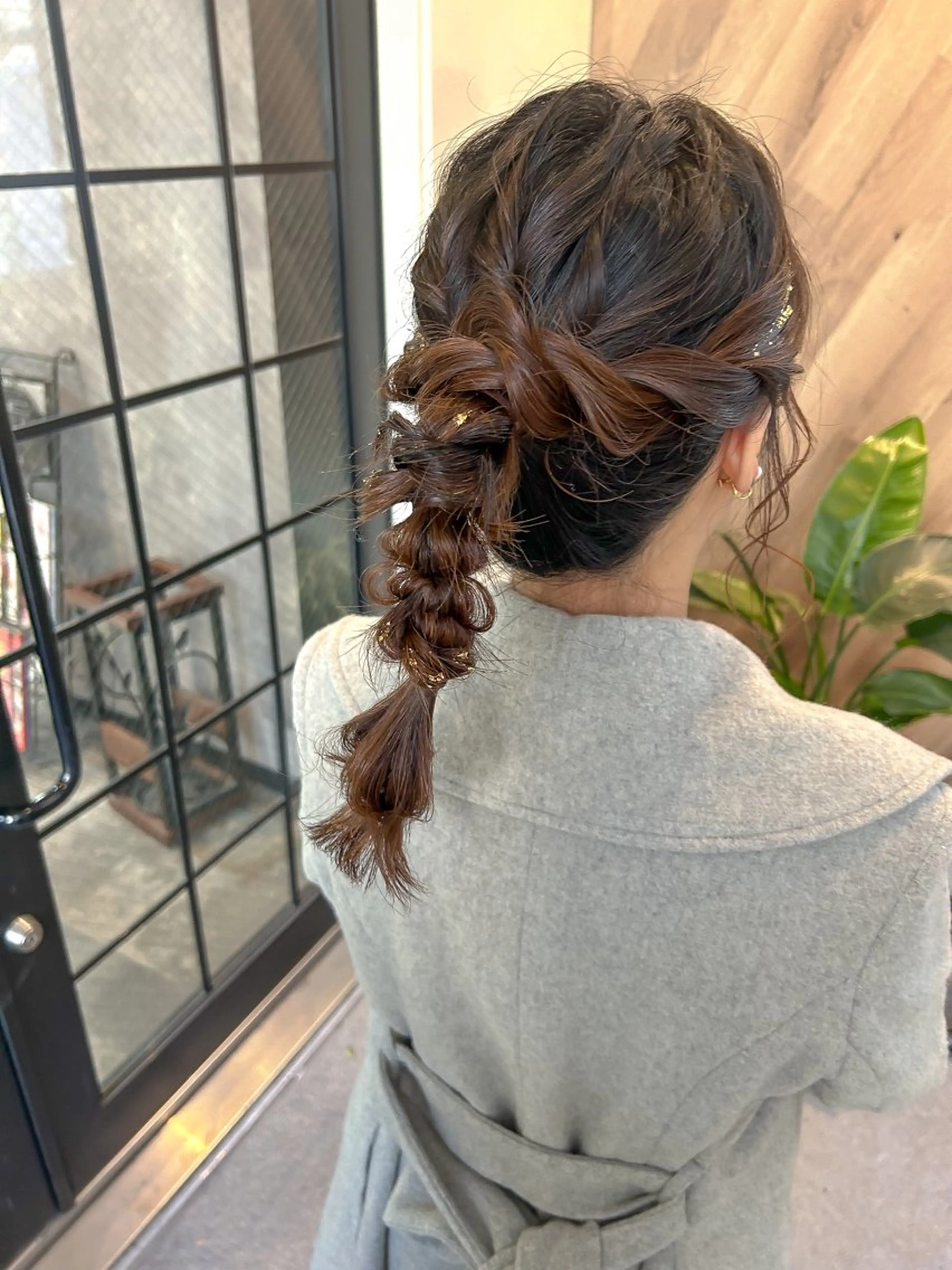 ミディアム ヘアアレンジ ポニーテール ヘアセット 飯塚 沙衣のヘアスタイル
