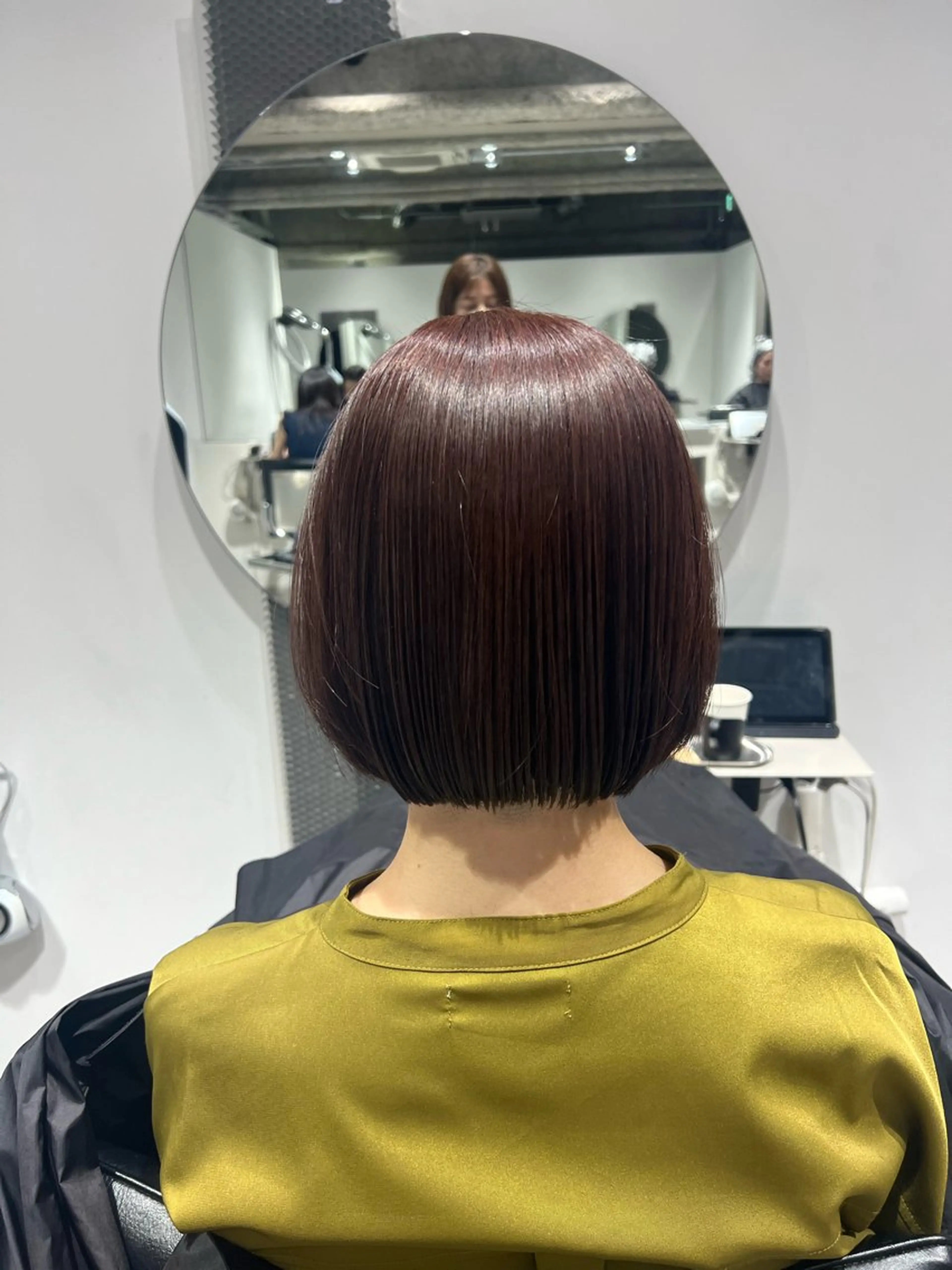 ショート ショートボブ ピンクブラウン ボブ ショートヘア トップスタイリスト澤 奈緒美のヘアスタイル