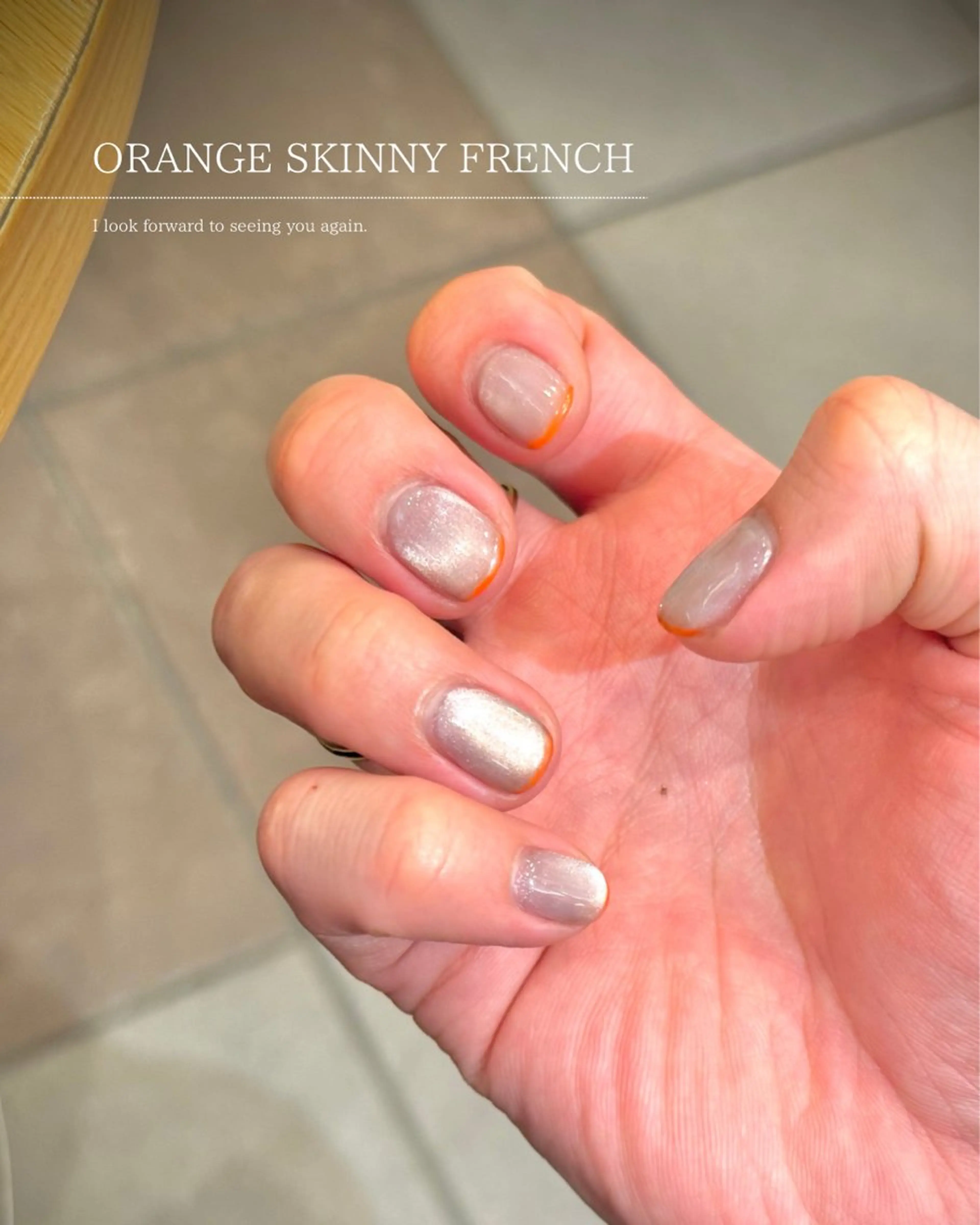 ネイル フレンチネイル ジェルネイル キラキラネイル マグネットネイル 大理石ネイル(マーブル) Seemly 千田町店所属・フラワーパラジェル 🌸シームリーエミのネイルデザイン