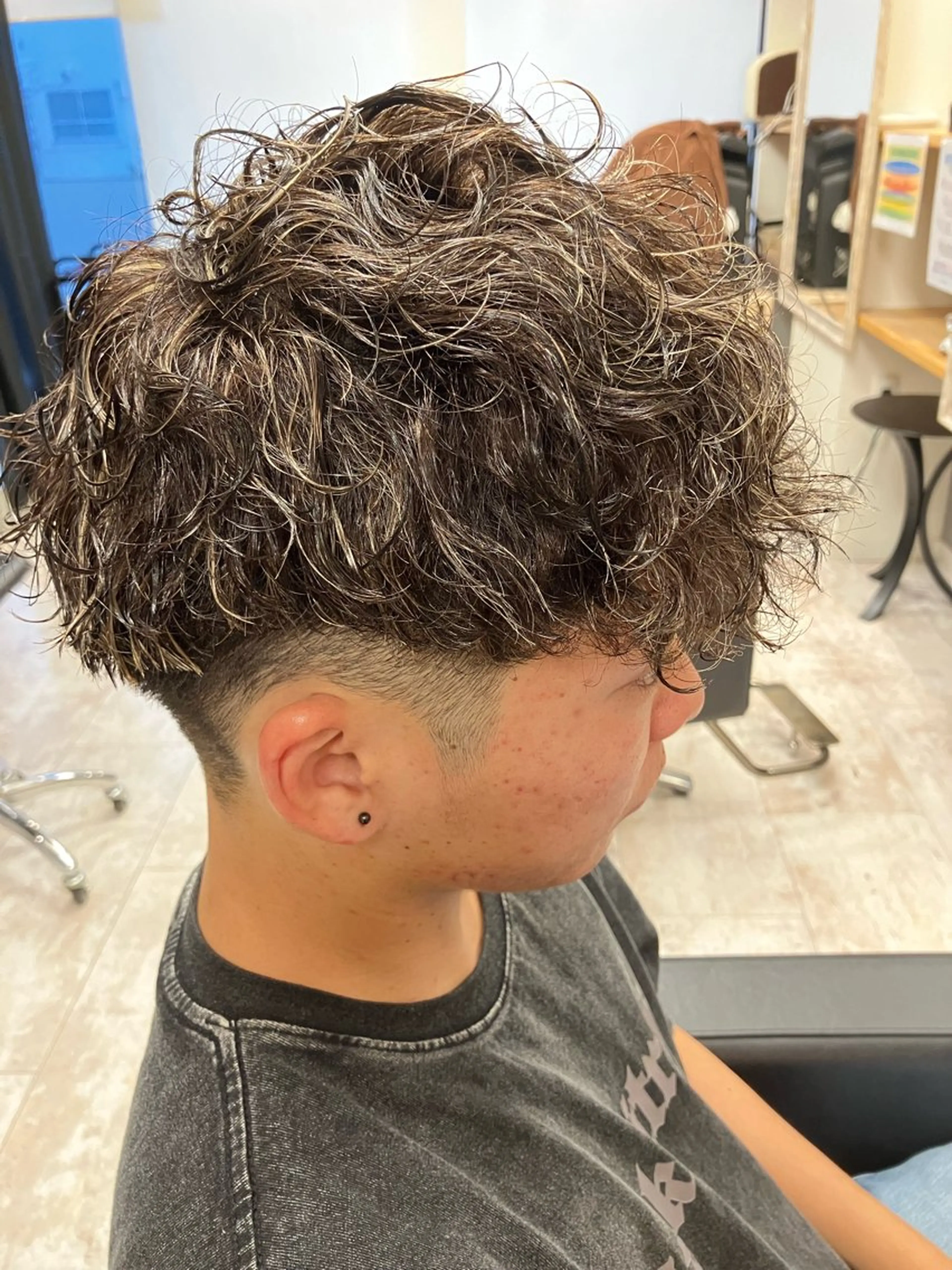 パーマ メンズ カット パーマ メンズ特化/パーマ/ フェードWATARUのヘアスタイル