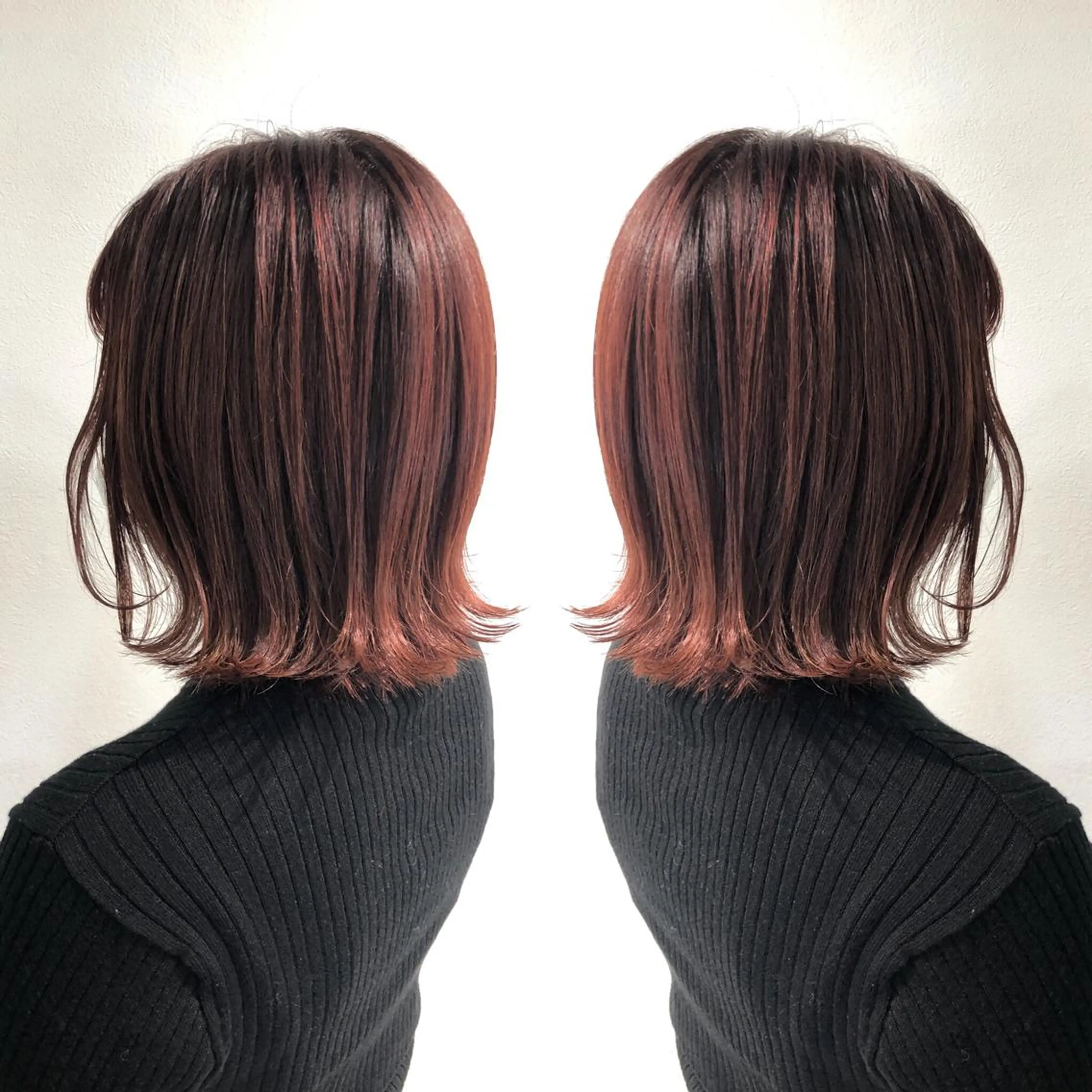 ミディアム カラー カット ♡美髪•艶髪♡砂川 なつきのヘアスタイル