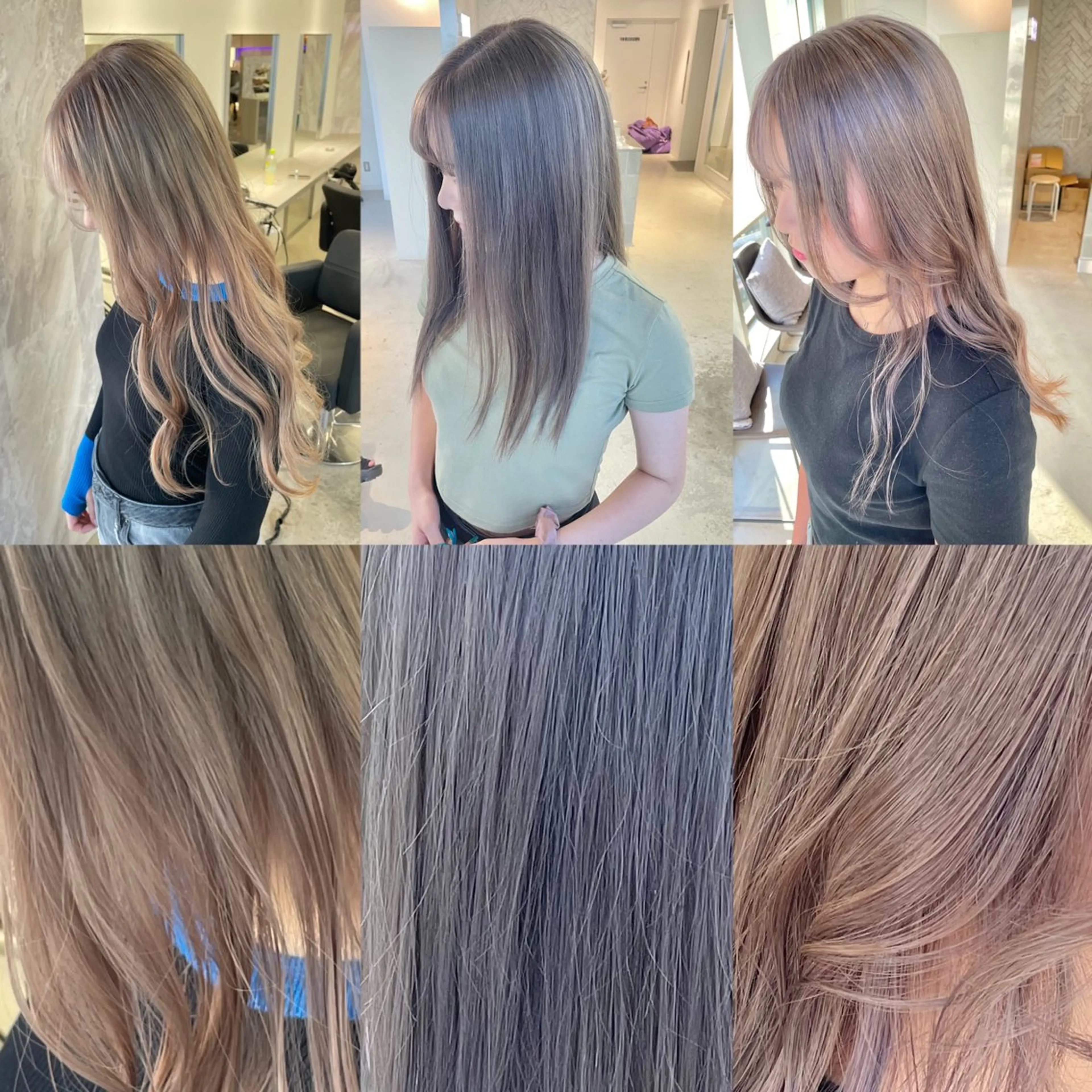 セミロング カット ヘアカラー トリートメント ヘアセット 🎗井上 竜 ブリーチ指名No.1のヘアスタイル
