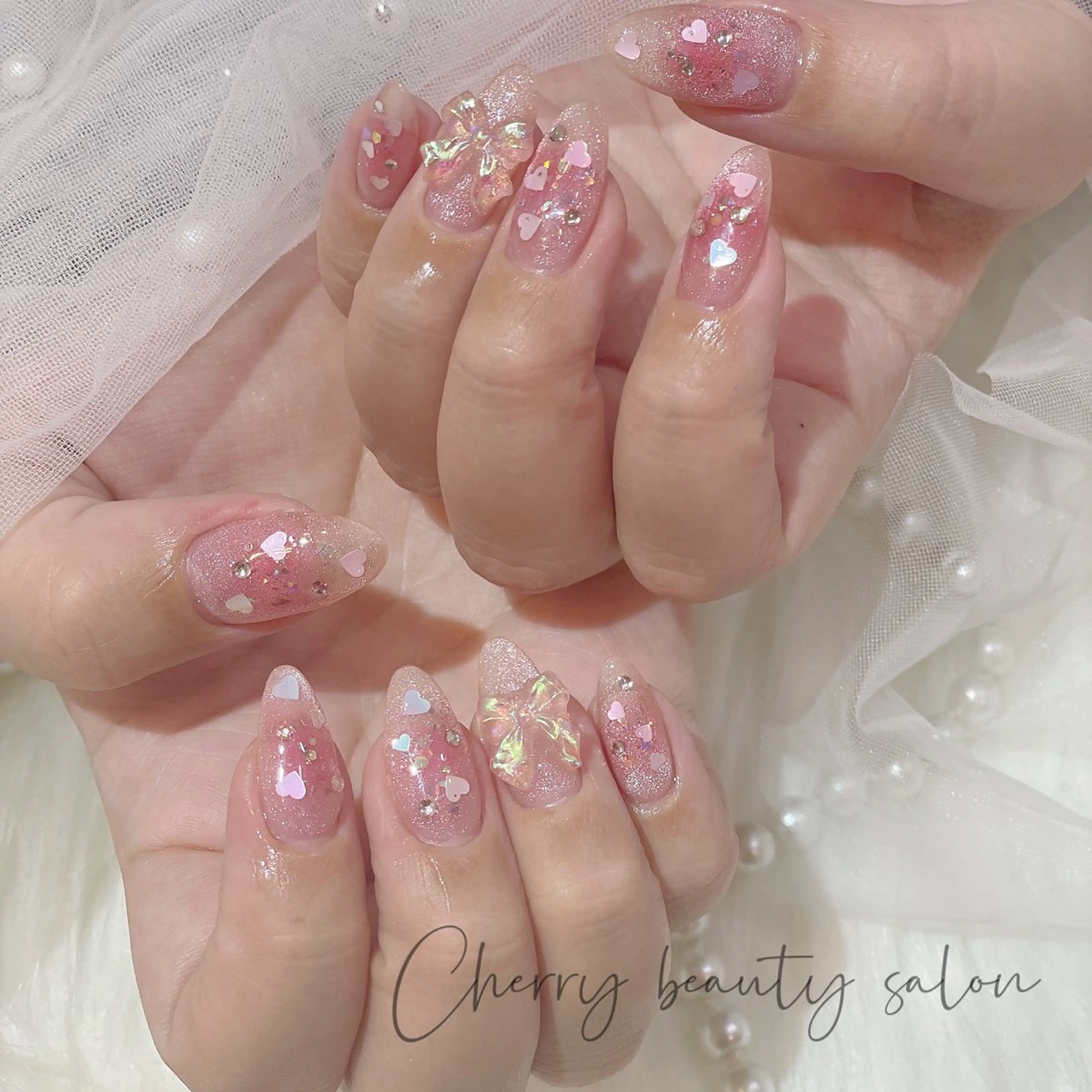 ネイル ハンドネイル ハンドケア SAKURA 🍒のネイルデザイン