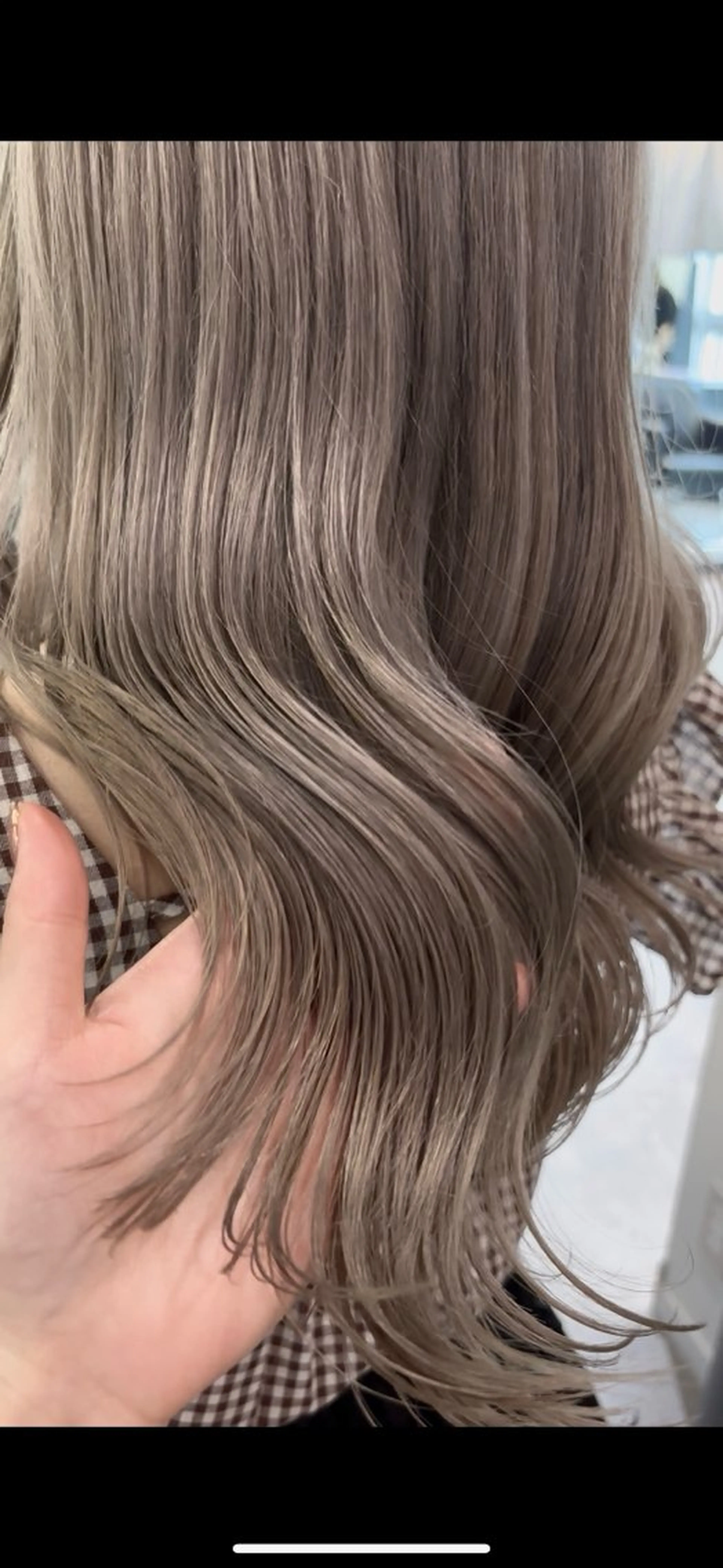 ロング カラー ブリーチ ブロンド ホワイトブロンド ブリーチなし ダブルカラー/ゆなのヘアスタイル