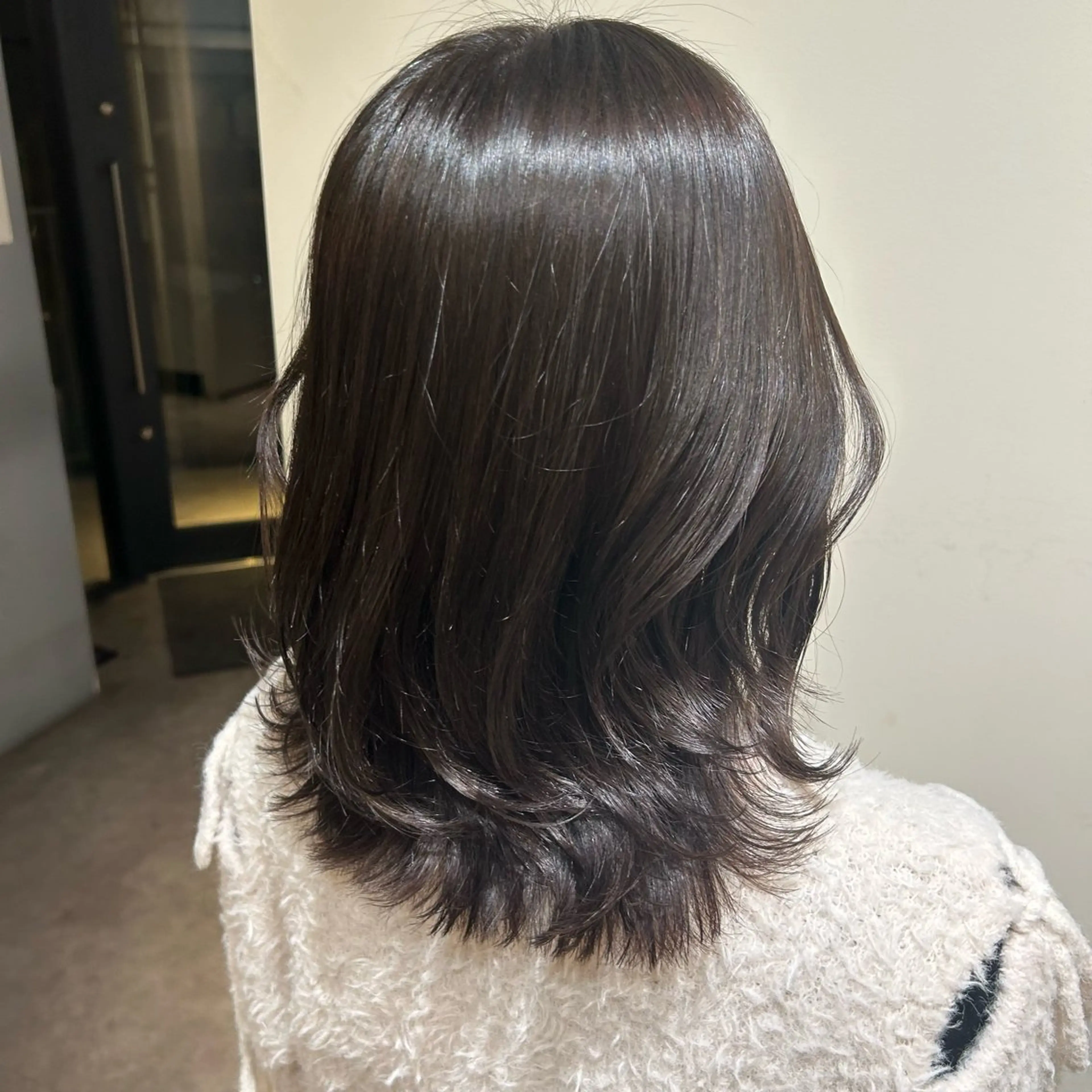 ミディアム レイヤーカット カット ヘアカラー 👒oikawa kaede🍃のヘアスタイル