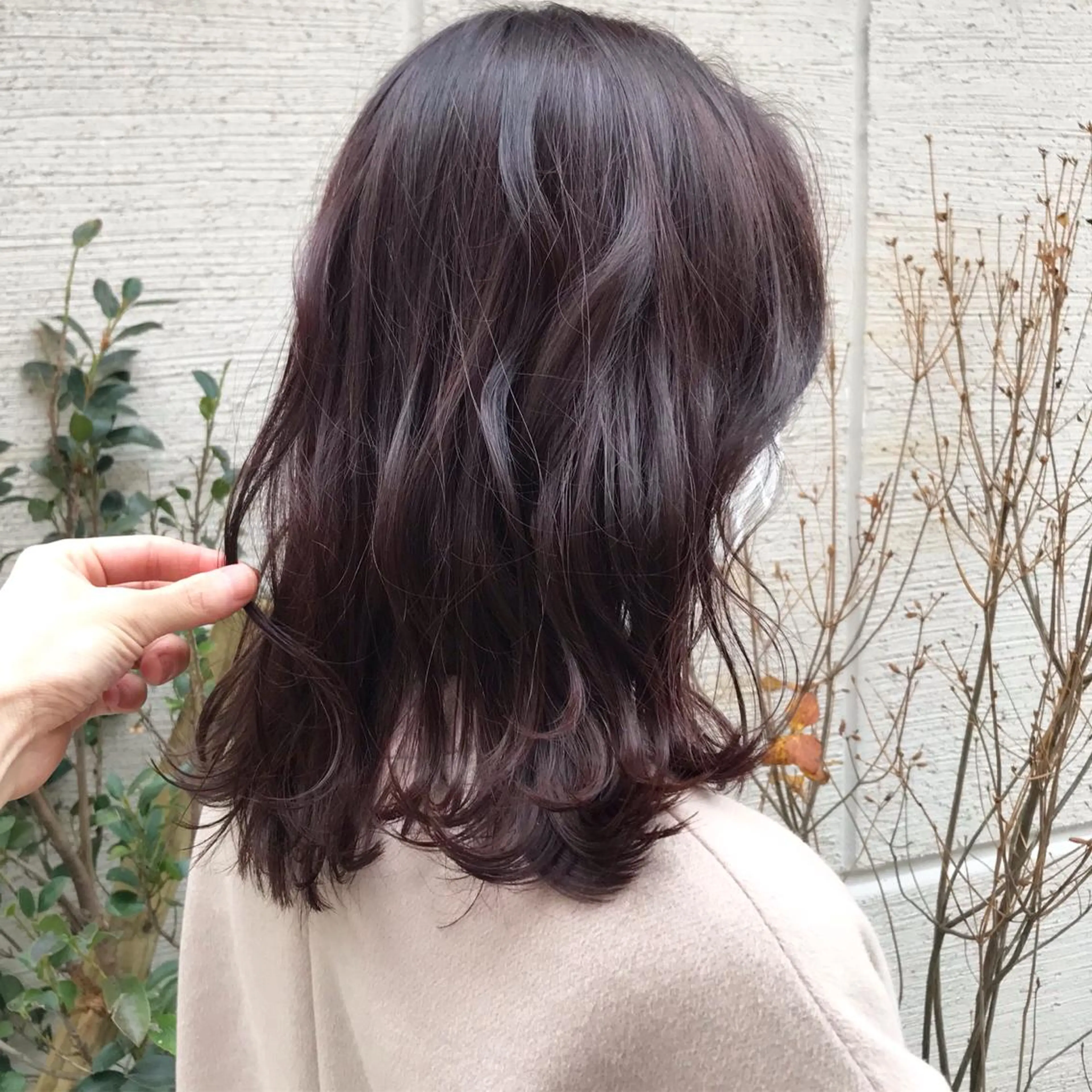 ミディアム カラー アディクシーカラー ディープラベンダー ラベンダーカラー トリートメント カット ヘアカラー トリートメント 松田 卓也のヘアスタイル