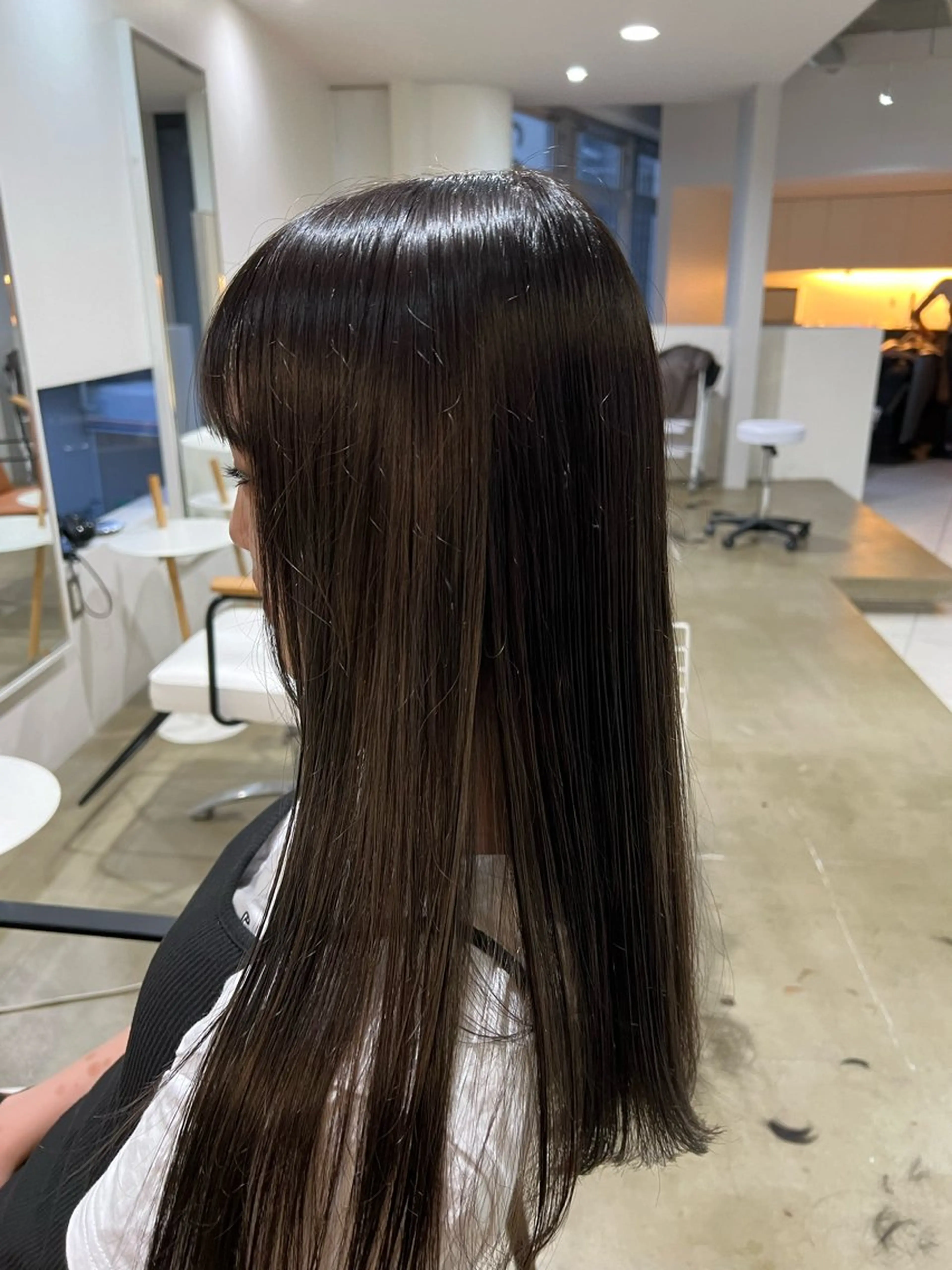 ロング カット ヘアカラー シンヤ/梅田/茶屋町 モデル募集中のヘアスタイル