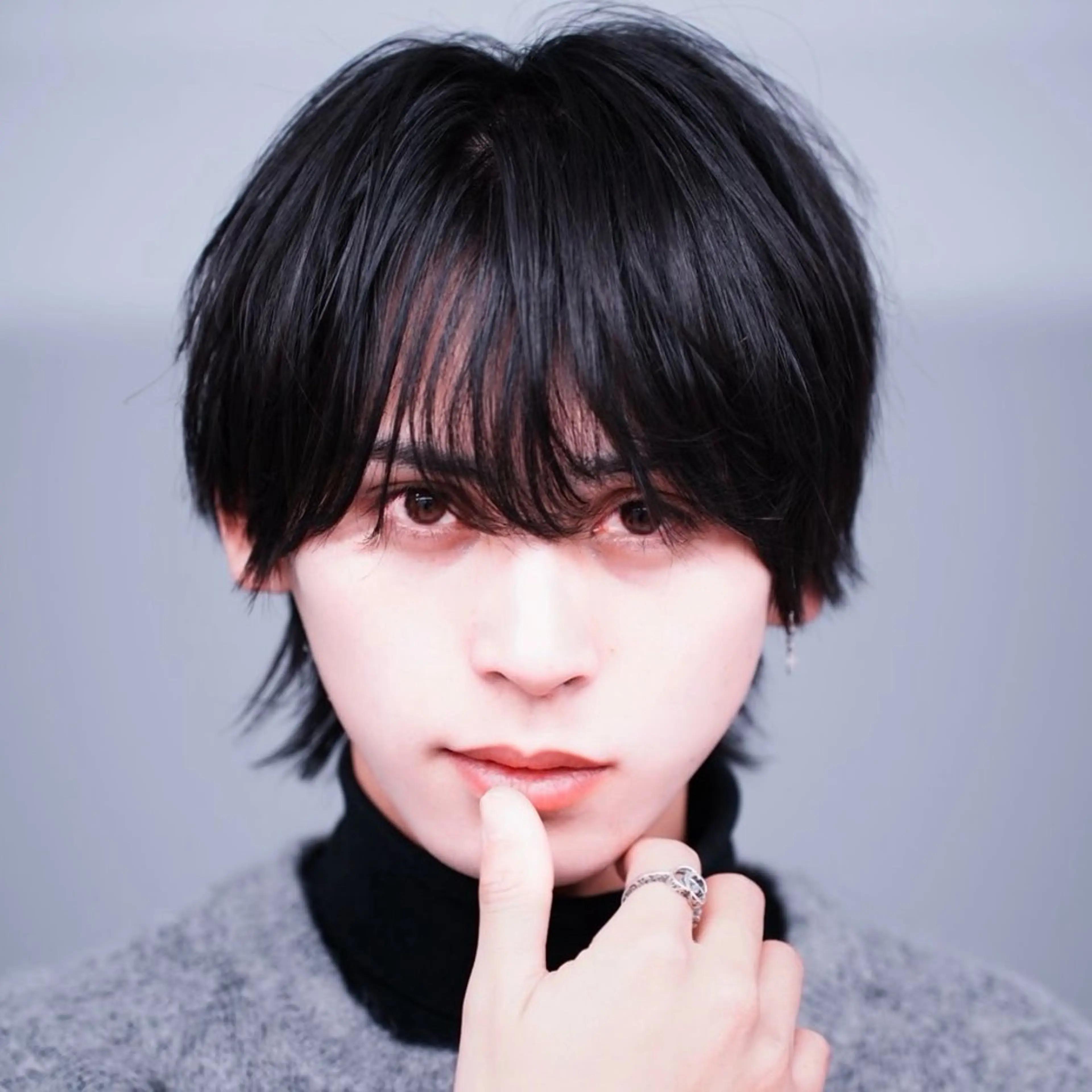 セミロング ウルフカット 無料カットモデル ユナのヘアスタイル