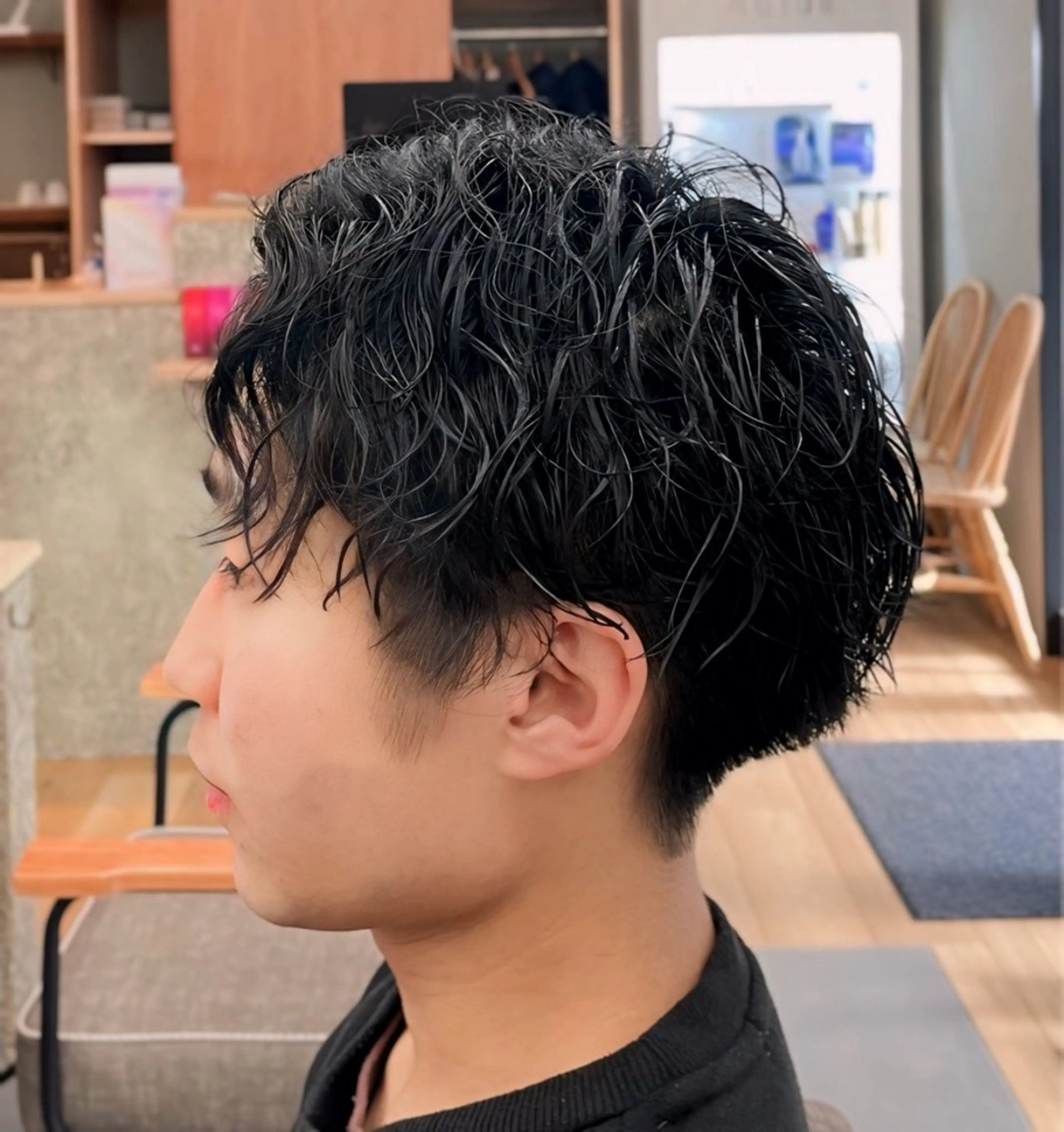 メンズ カット パーマ 遠藤 健登のヘアスタイル