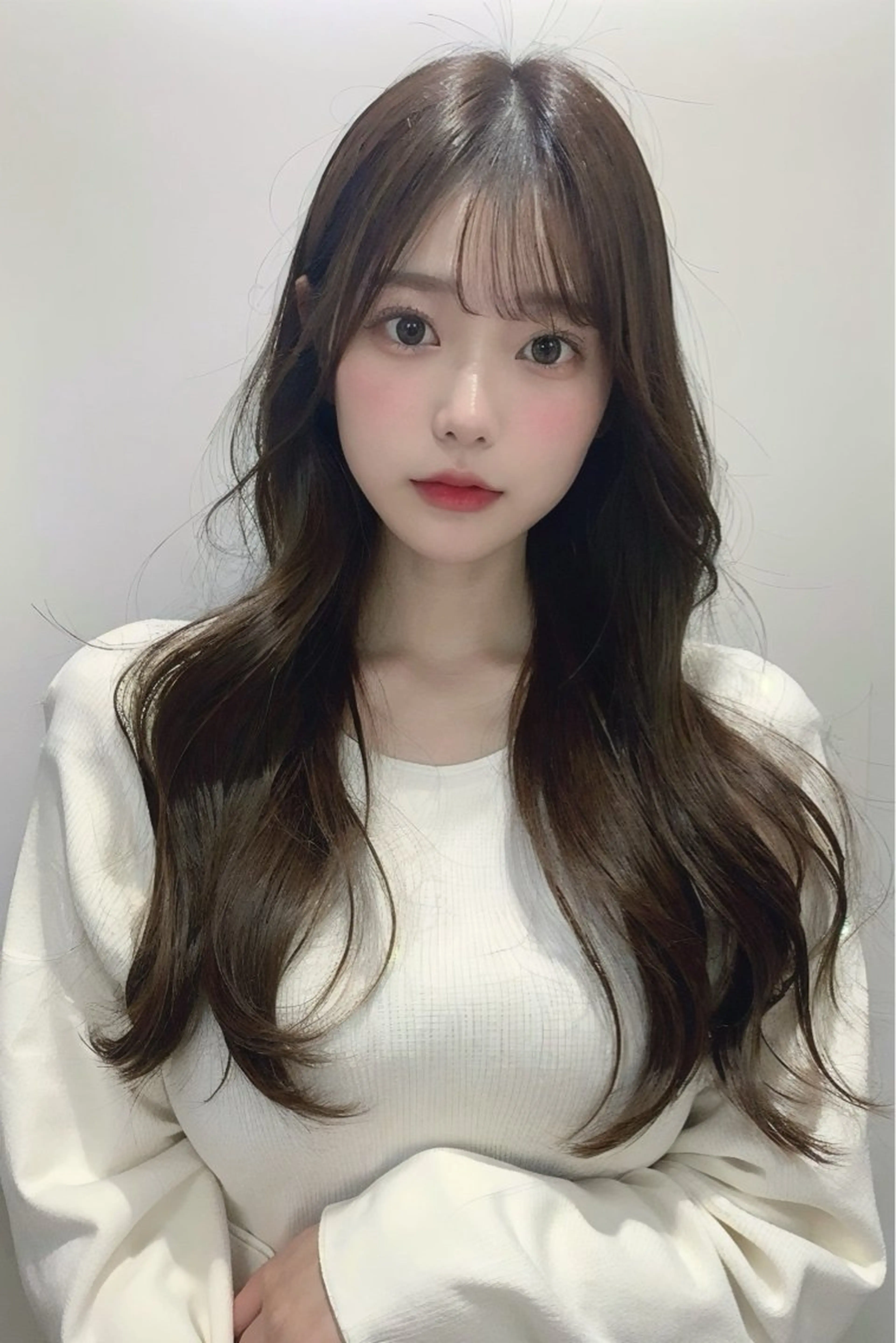 ロング カラー カット ヘアカラー トリートメント ⭐️韓国髪質改善 レイヤー⭐️亀山努のヘアスタイル