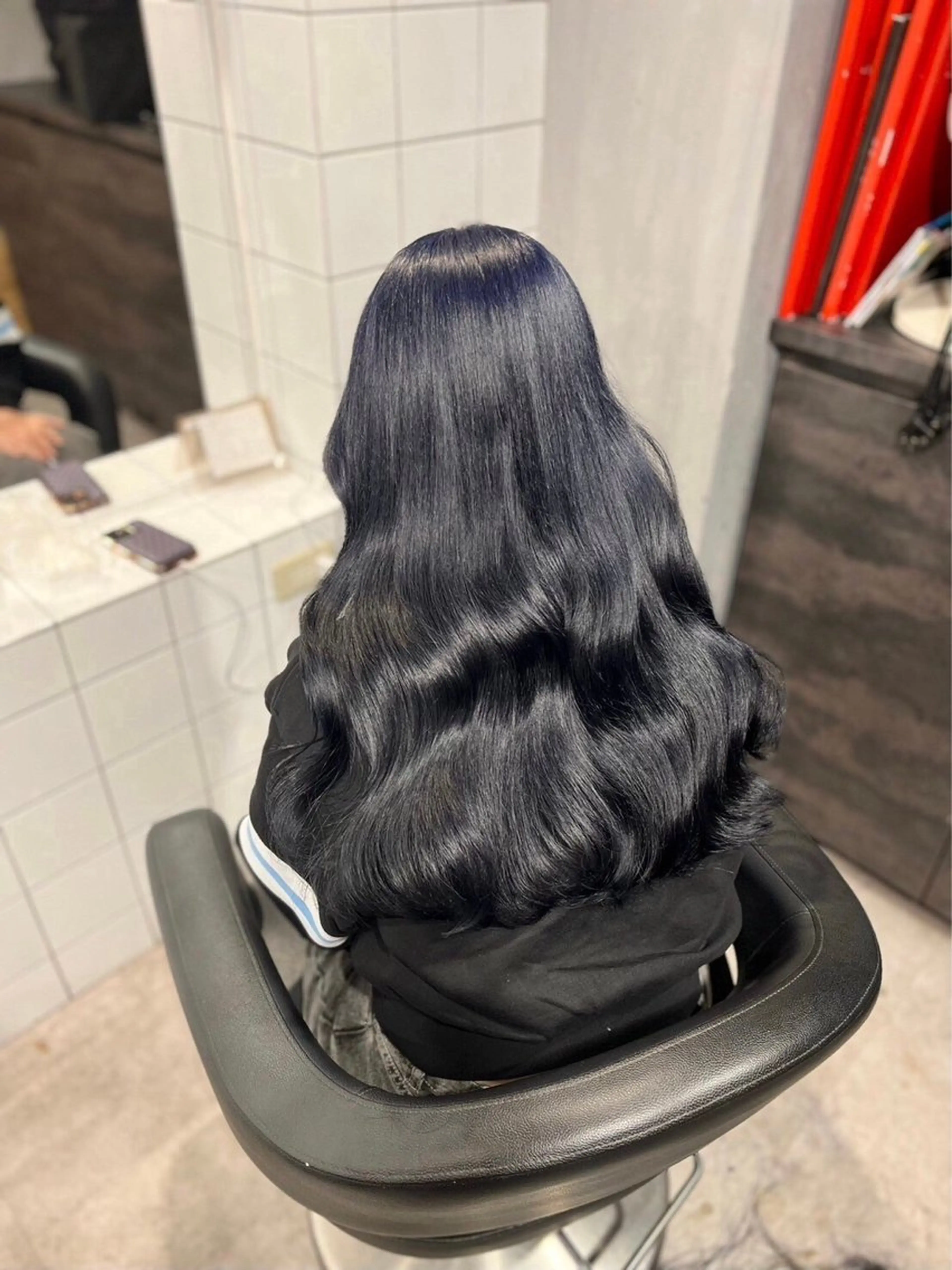 セミロング ヘアカラー トリートメント 🤍大人っぽ韓国暗髪 🤍Asuka🤍のヘアスタイル