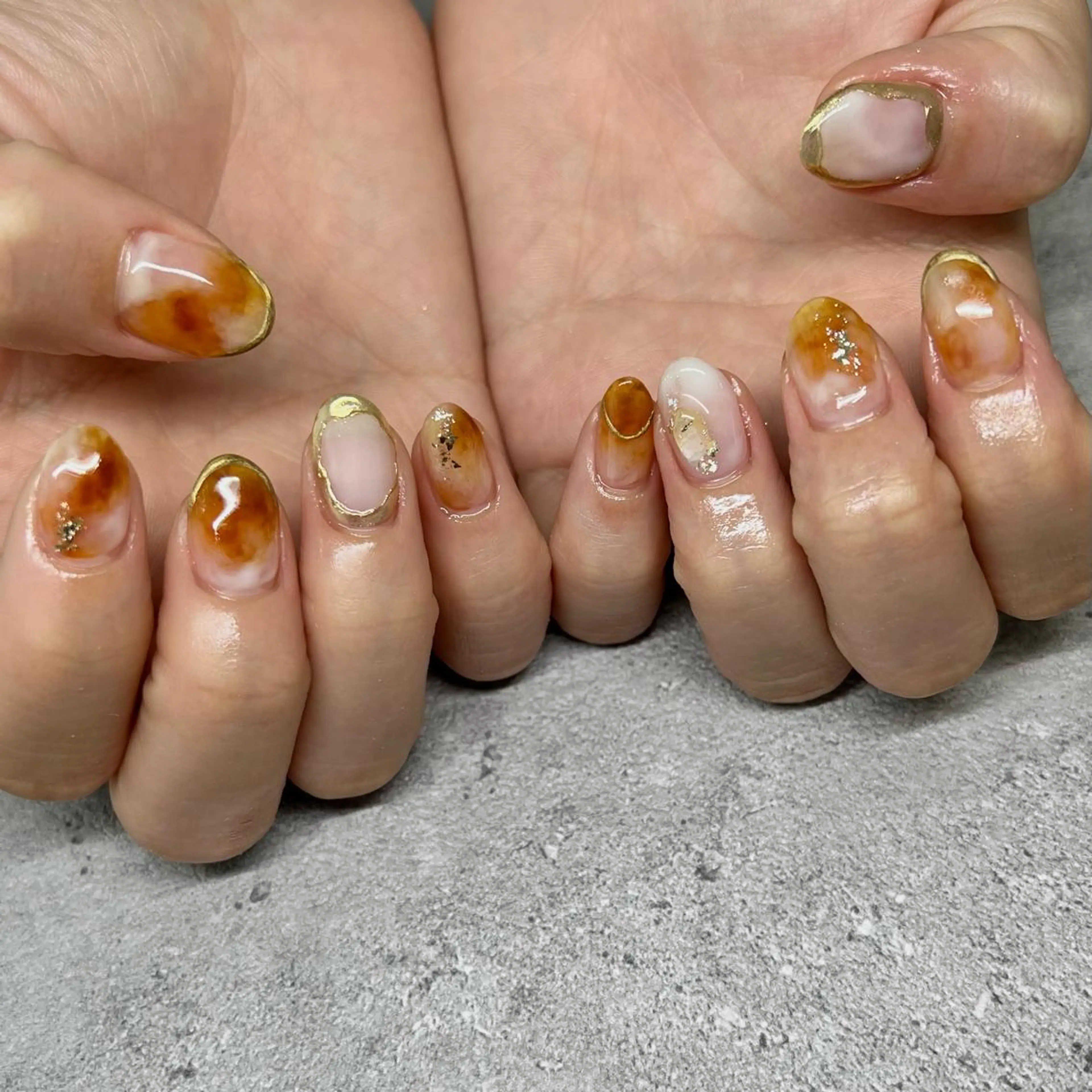 ショート ネイル 持ち込み ハンドネイル REVIA_nail maiのネイルデザイン