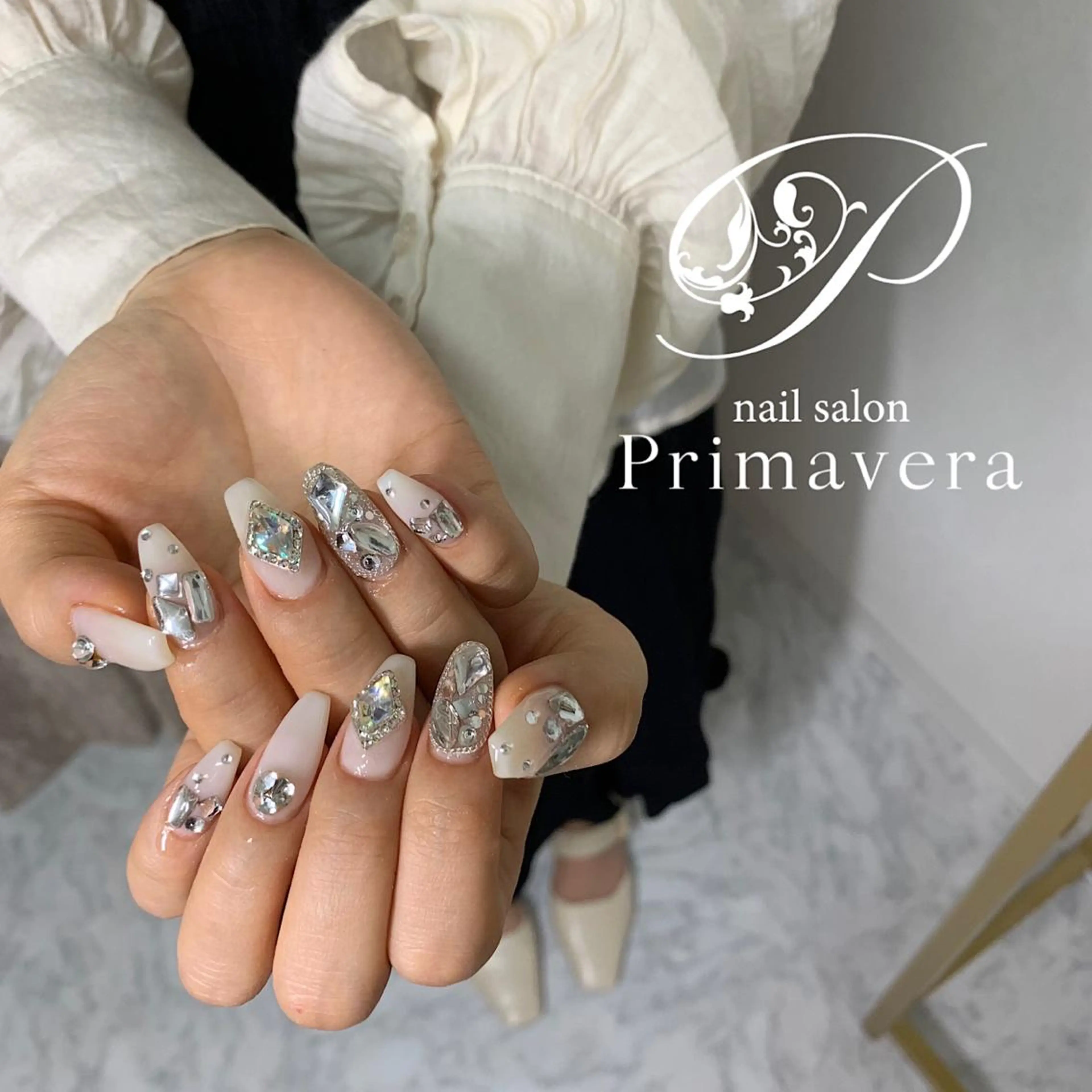ネイル ハンドネイル primavera ワンホン系/ちゅるんのネイルデザイン