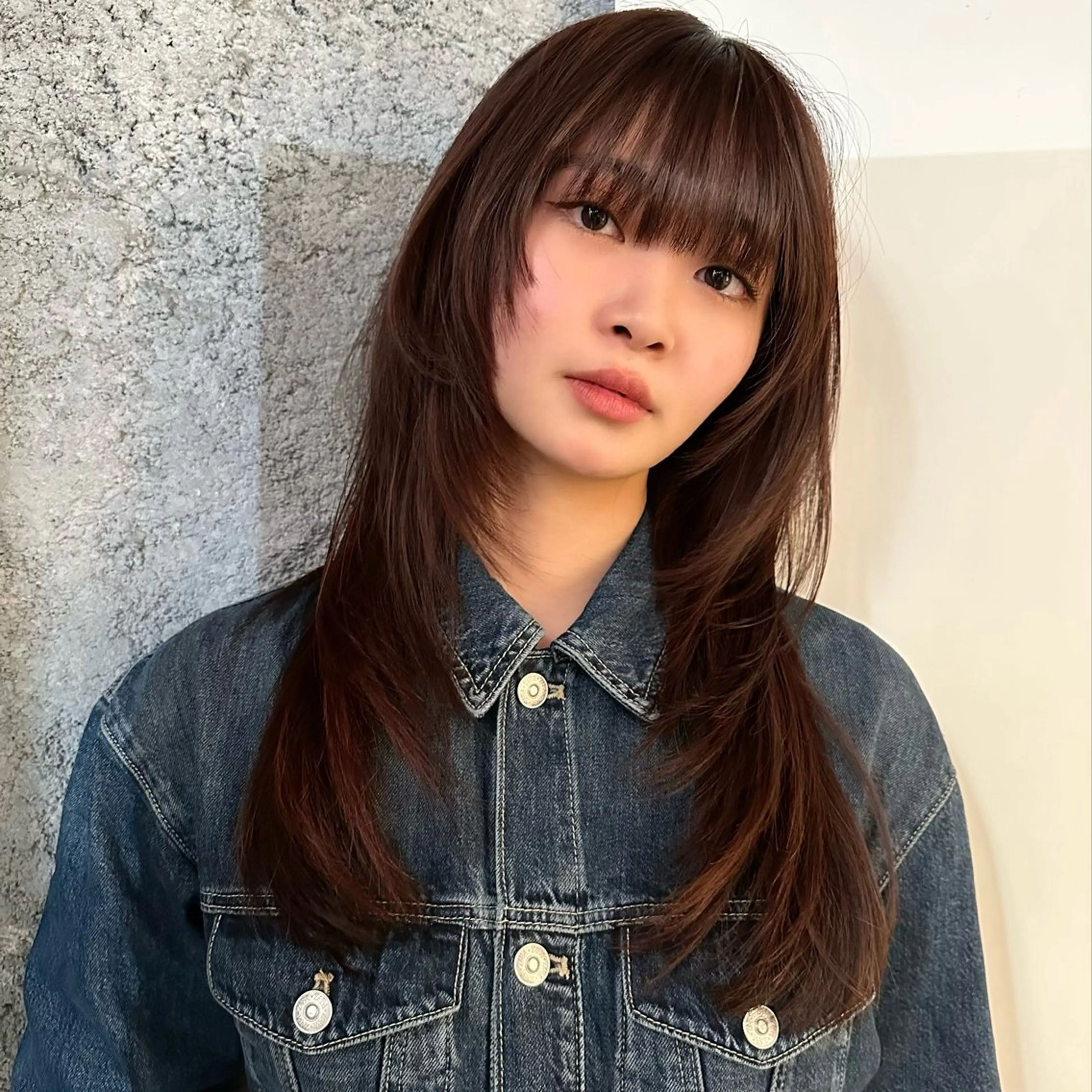 ロング 顔まわりレイヤー レイヤーカット カット bloc japon所属・ﾌﾞﾚｲｽﾞ˚✧₊⁎ ﾚｲﾔｰToriのヘアスタイル